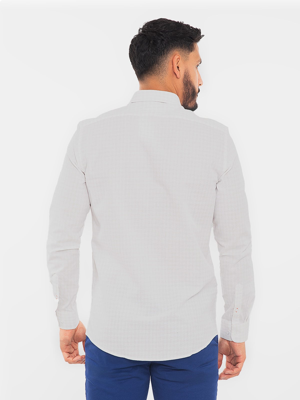 CAMISA MANGA LARGA ALGODÓN HOMBRE OSCAR DE LA RENTA BEIGE - 2