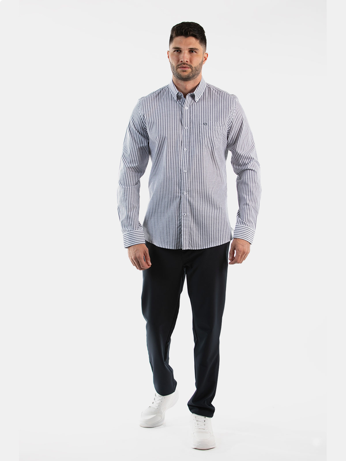 CAMISA MANGA LARGA ALGODÓN HOMBRE OSCAR DE LA RENTA BEIGE - 3