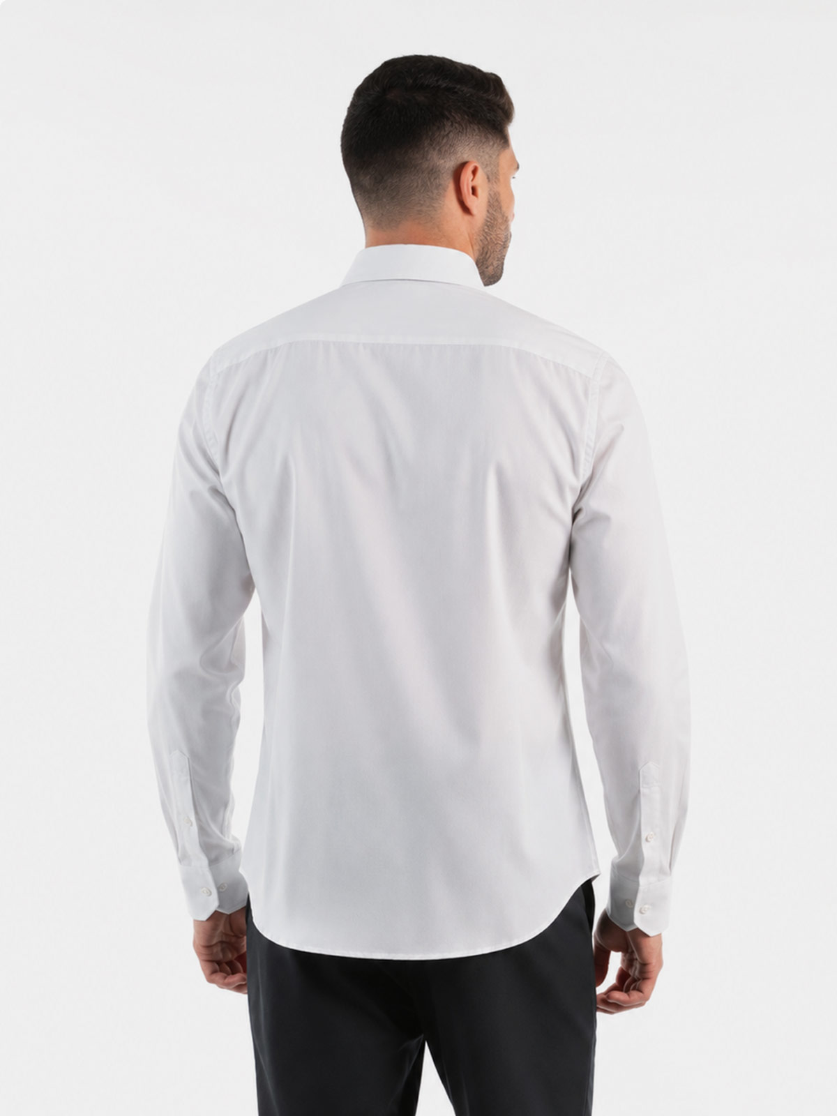 CAMISA MANGA LARGA ALGODÓN HOMBRE OSCAR DE LA RENTA AZUL MARINO - 2