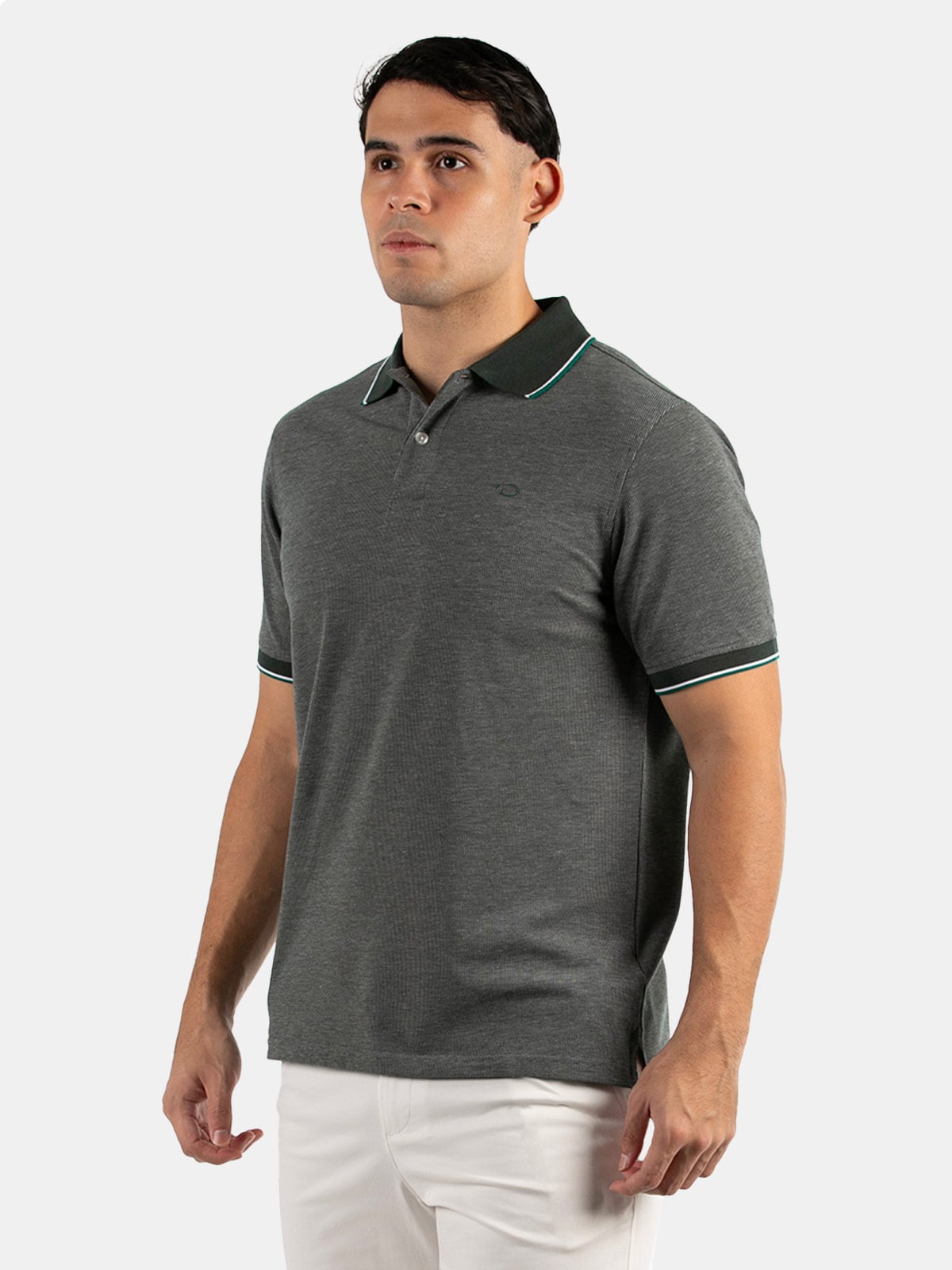 POLO MANGA CORTA HOMBRE OSCAR DE LA RENTA AZUL OSCURO - 1