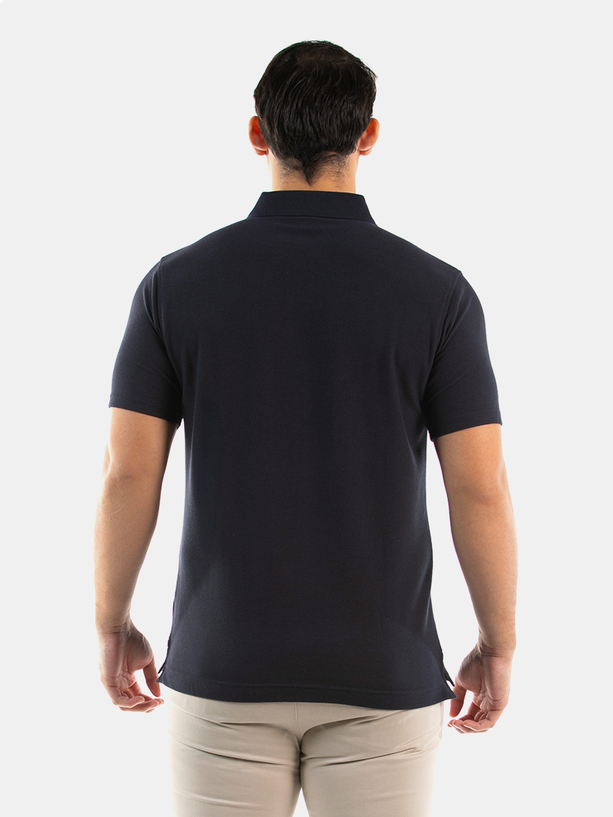 POLO MANGA CORTA ALGODÓN HOMBRE OSCAR DE LA RENTA AZUL OSCURO - 2