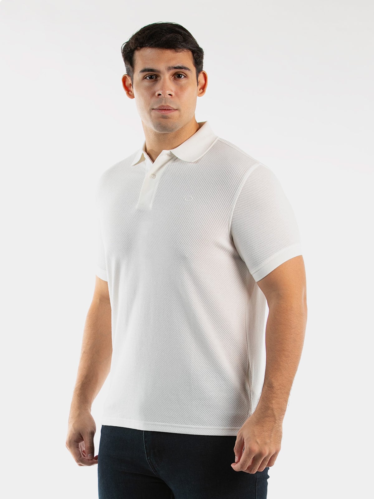 POLO MANGA CORTA ALGODÓN HOMBRE OSCAR DE LA RENTA BLANCO - 1