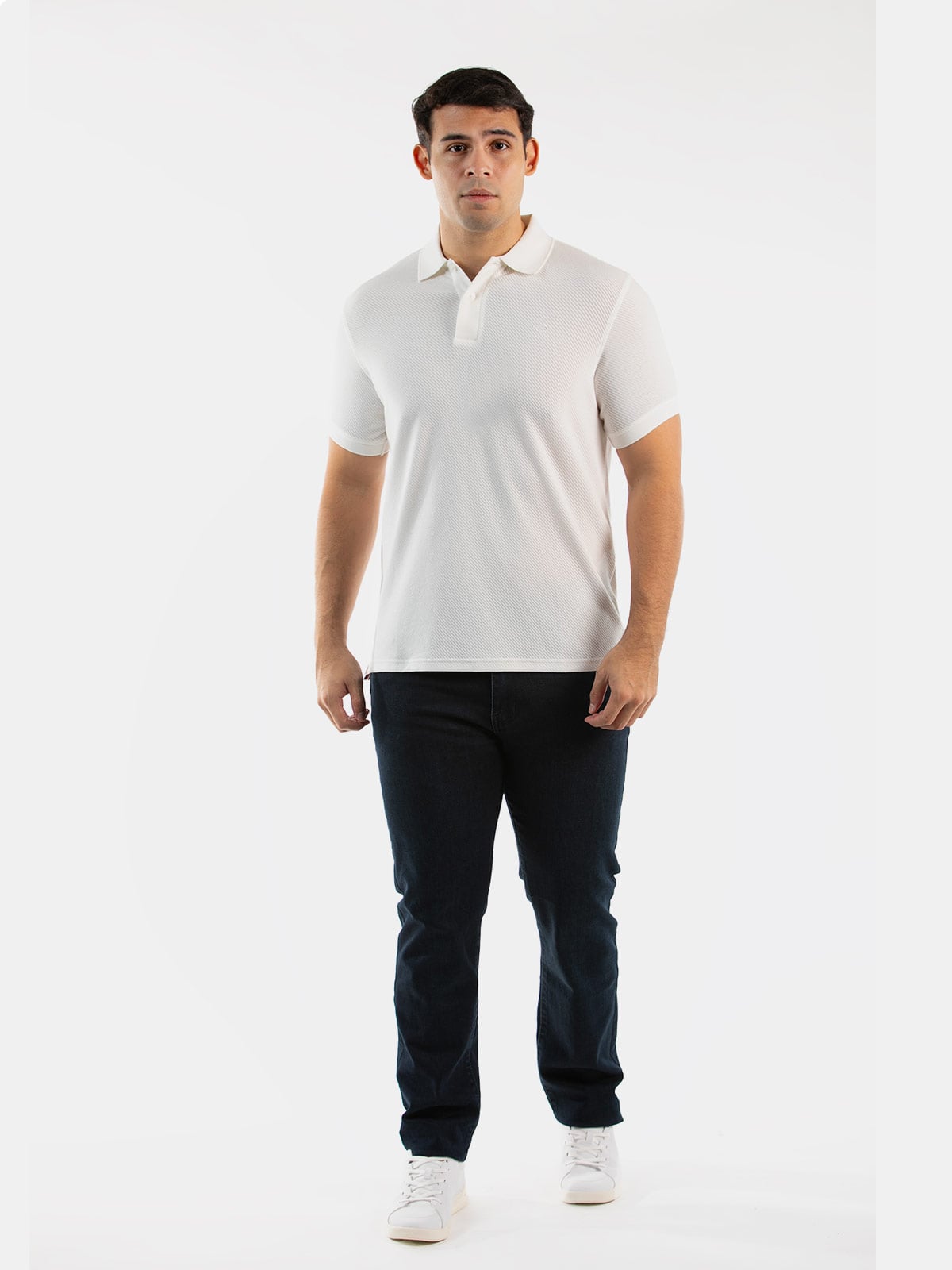POLO MANGA CORTA ALGODÓN HOMBRE OSCAR DE LA RENTA BLANCO - 3