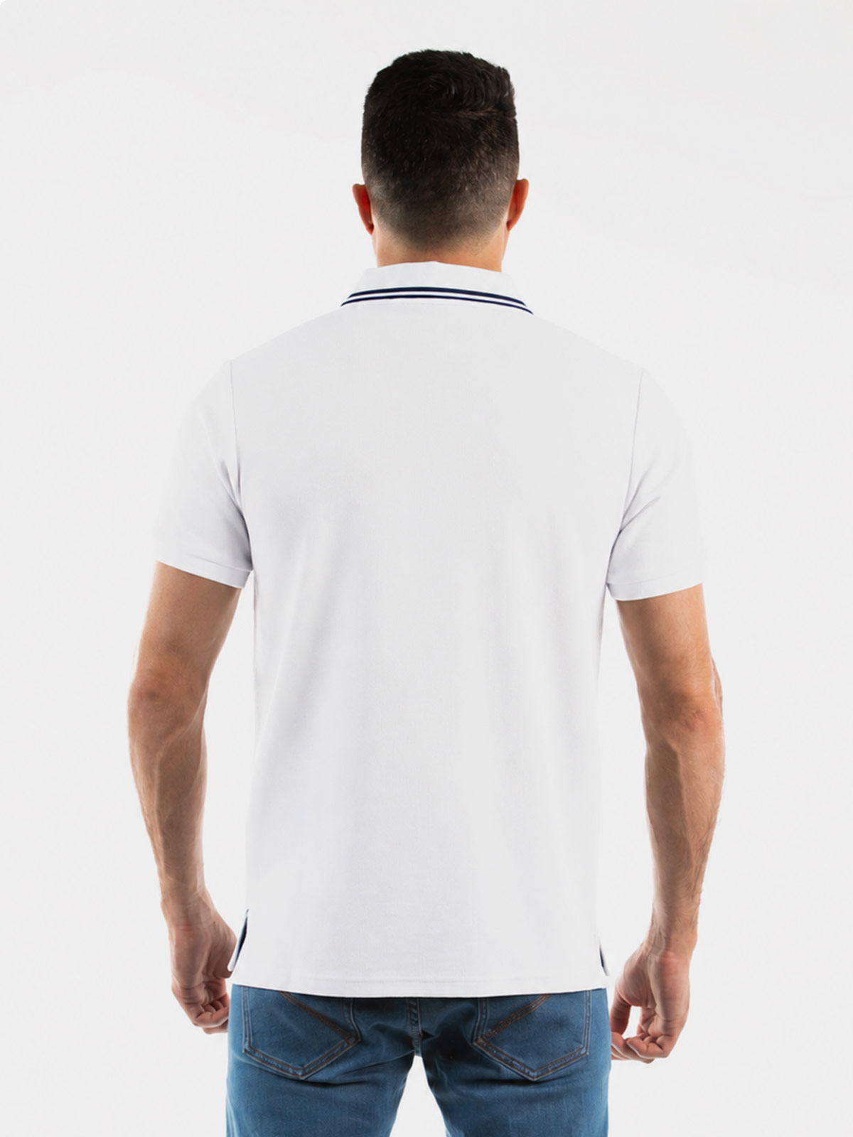 POLO MANGA CORTA ALGODÓN HOMBRE OSCAR DE LA RENTA BLANCO - 2