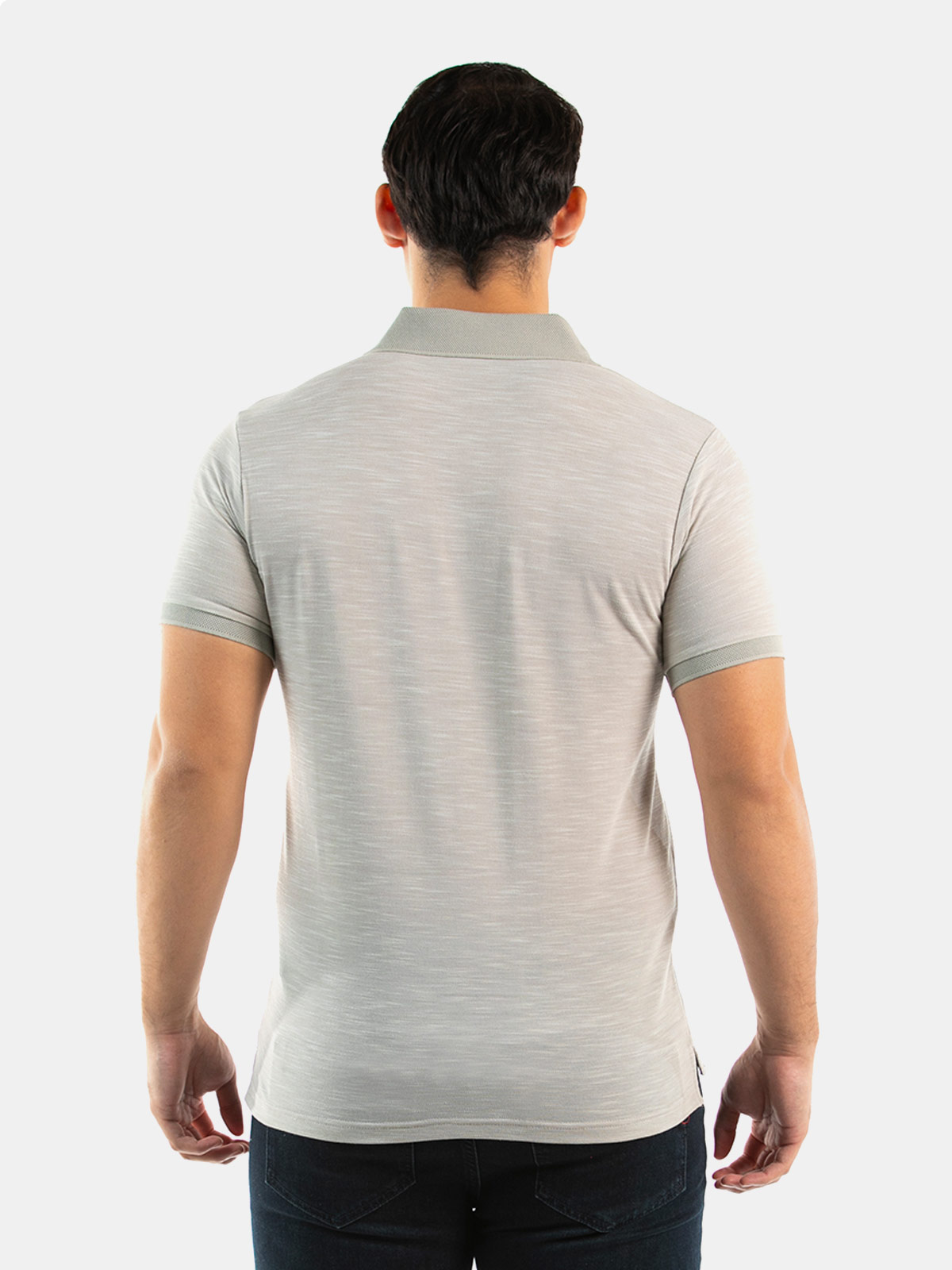 POLO MANGA CORTA HOMBRE OSCAR DE LA RENTA BEIGE - 2