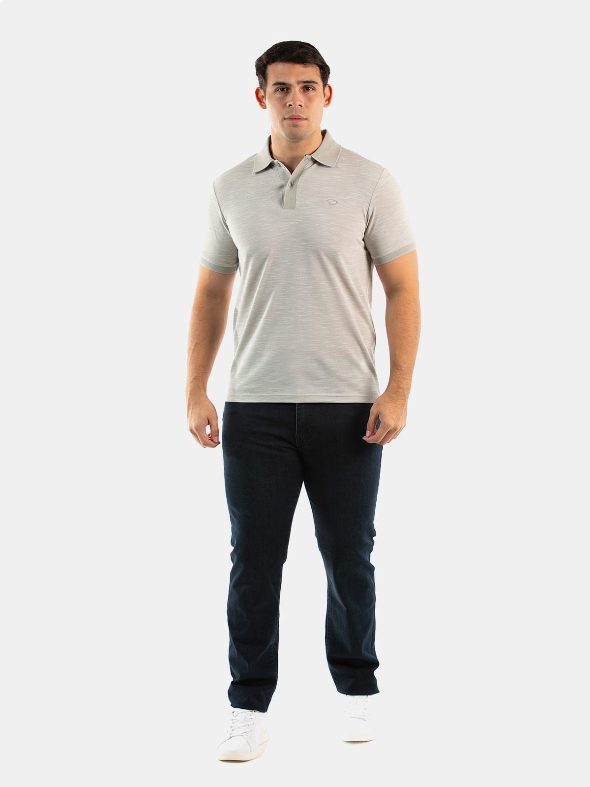 POLO MANGA CORTA HOMBRE OSCAR DE LA RENTA BEIGE - 3