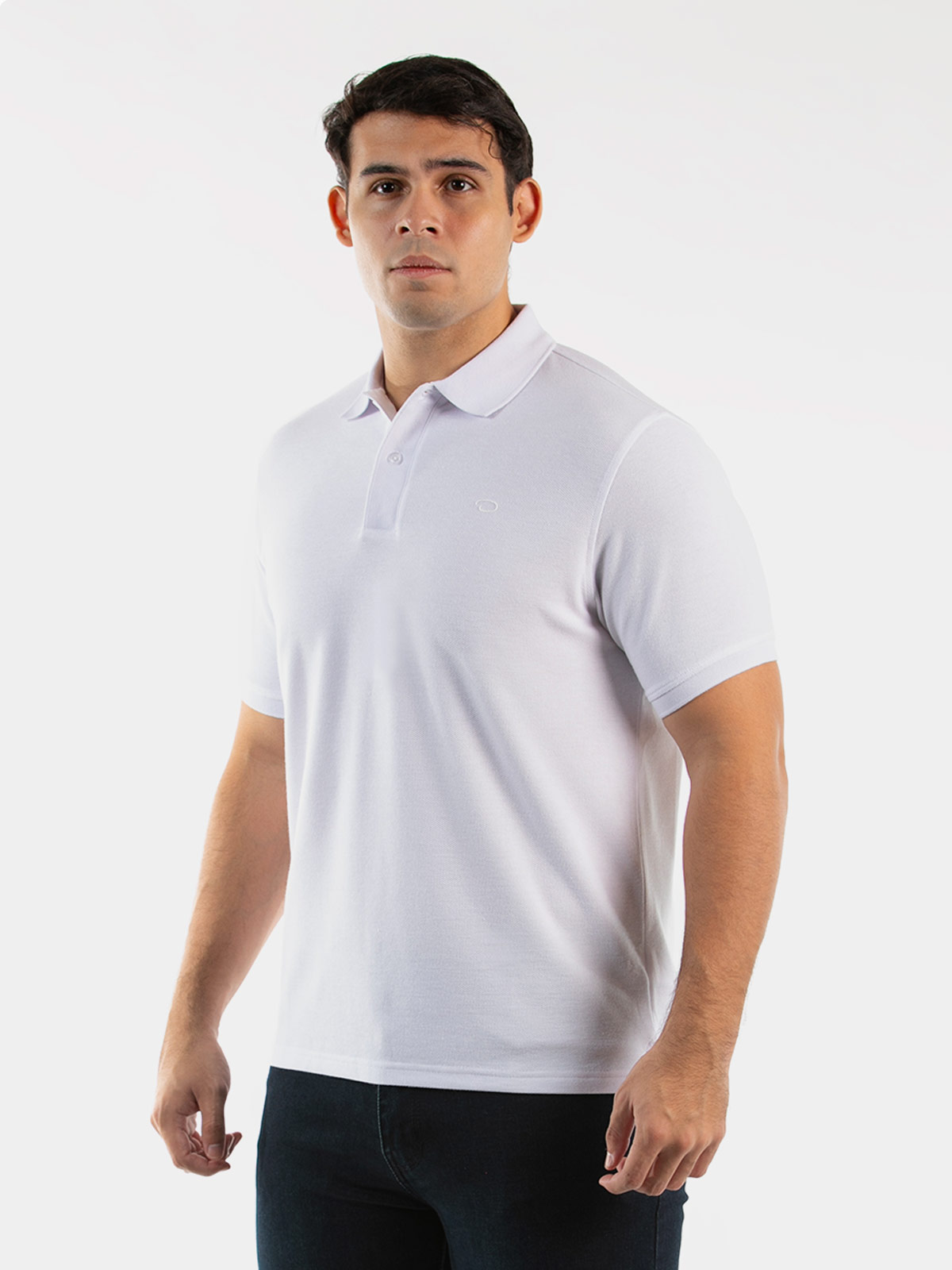 POLO MANGA CORTA ALGODÓN HOMBRE OSCAR DE LA RENTA BLANCO - 1