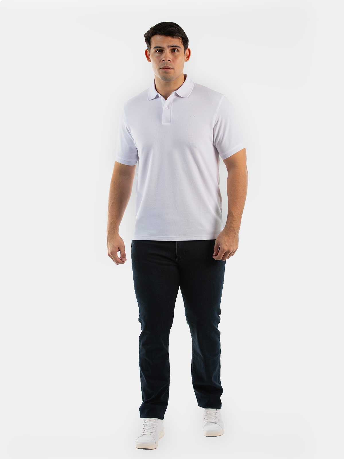 POLO MANGA CORTA ALGODÓN HOMBRE OSCAR DE LA RENTA BLANCO - 3