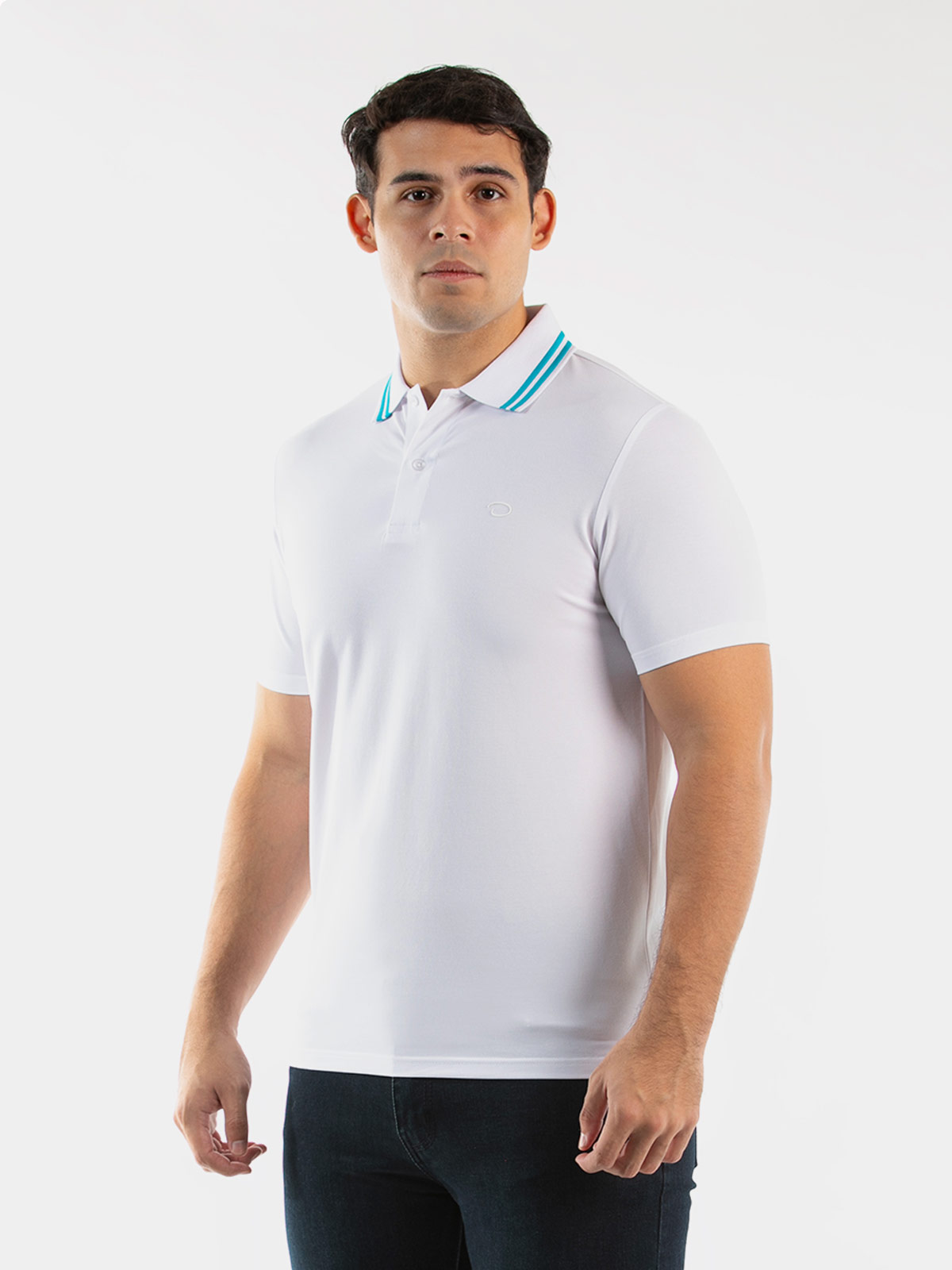 POLO MANGA CORTA ALGODÓN HOMBRE OSCAR DE LA RENTA BLANCO - 1