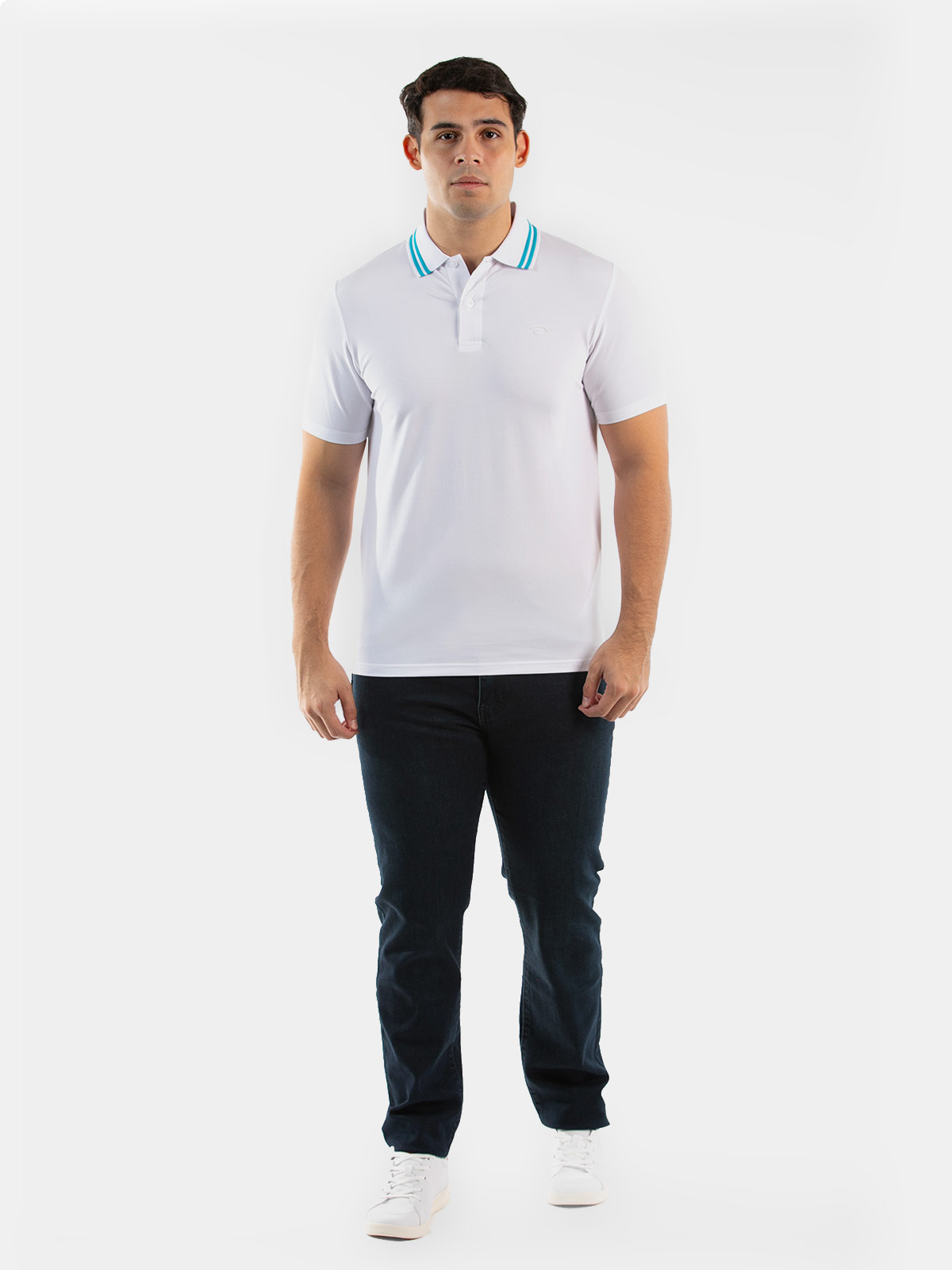 POLO MANGA CORTA ALGODÓN HOMBRE OSCAR DE LA RENTA BLANCO - 3