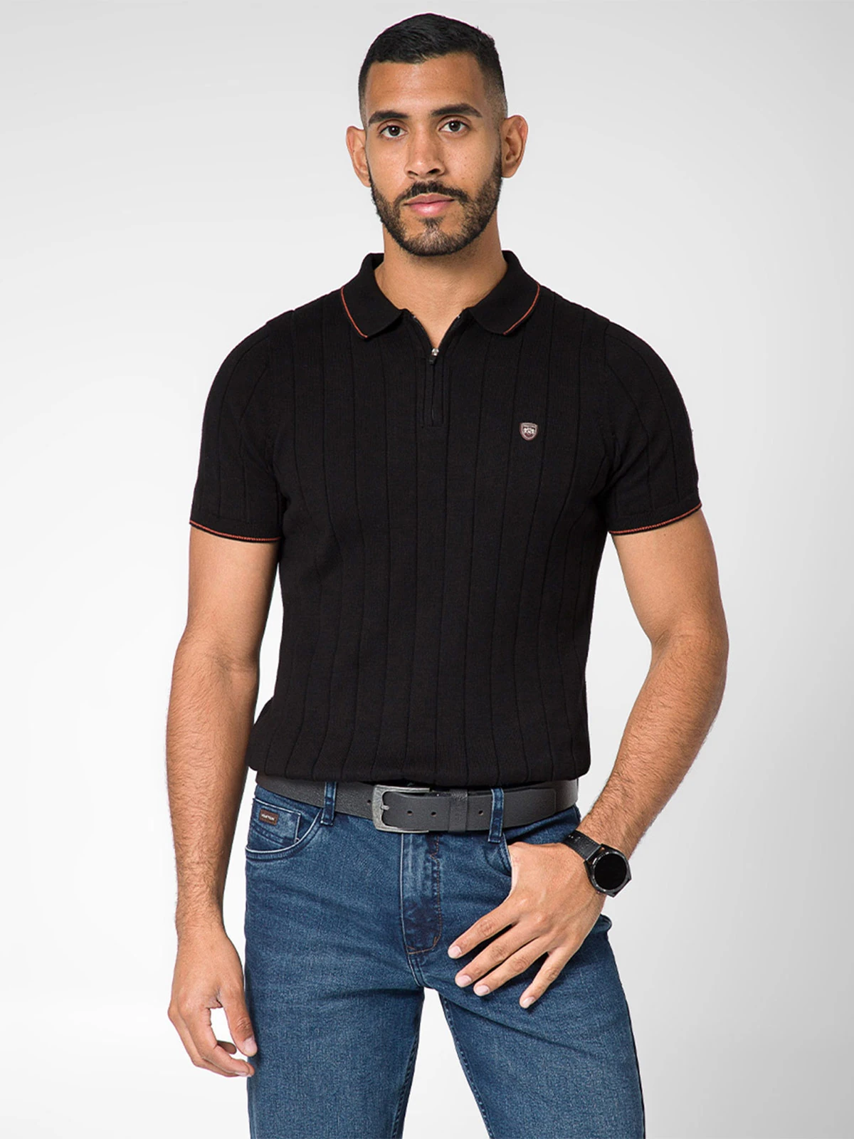 POLO REGULAR FIT MANGA CORTA HOMBRE NORTON HILOS DARIOZ - 1