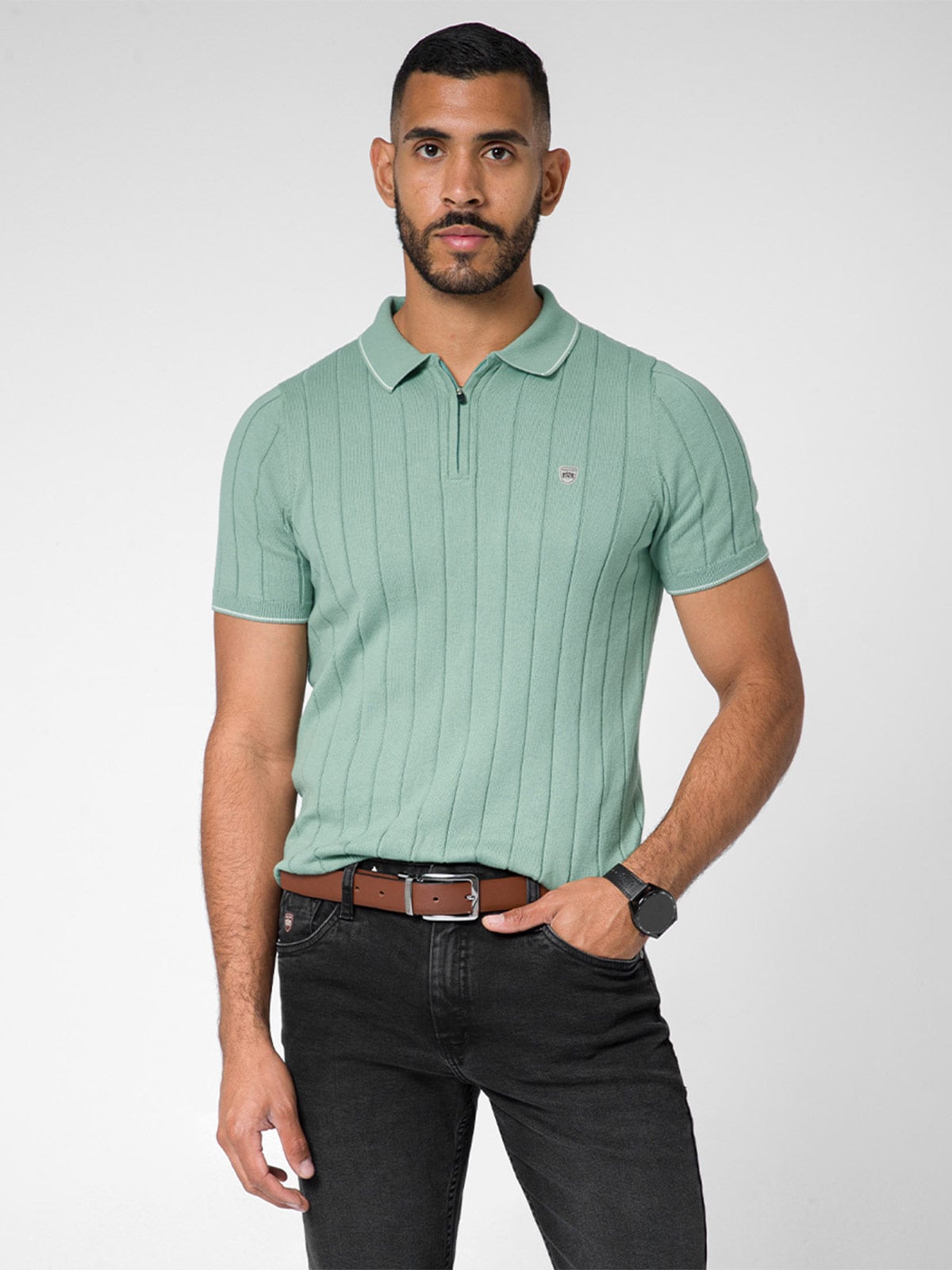 POLO REGULAR FIT MANGA CORTA HOMBRE NORTON HILOS DARIOZ - 1