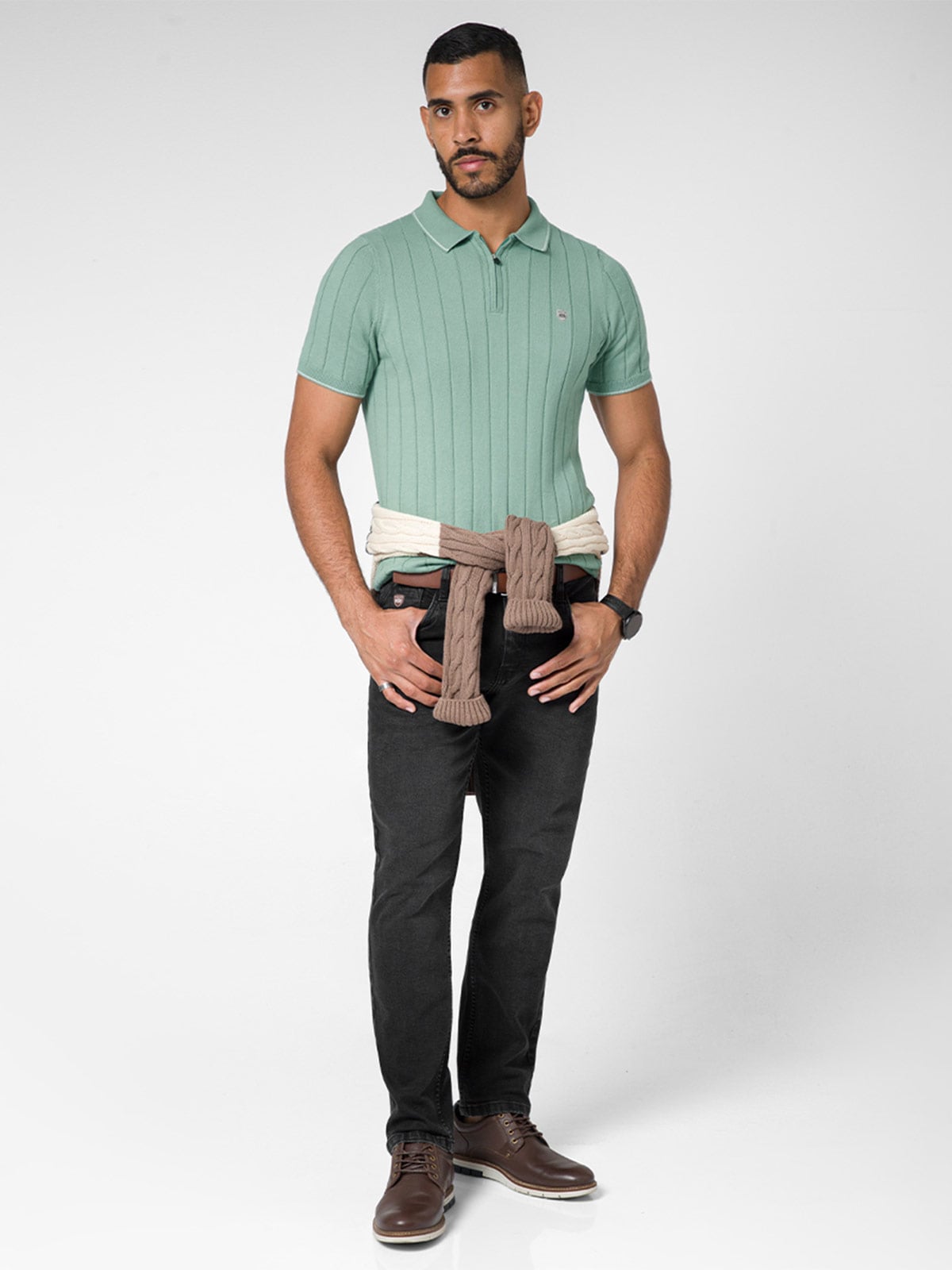 POLO REGULAR FIT MANGA CORTA HOMBRE NORTON HILOS DARIOZ - 3