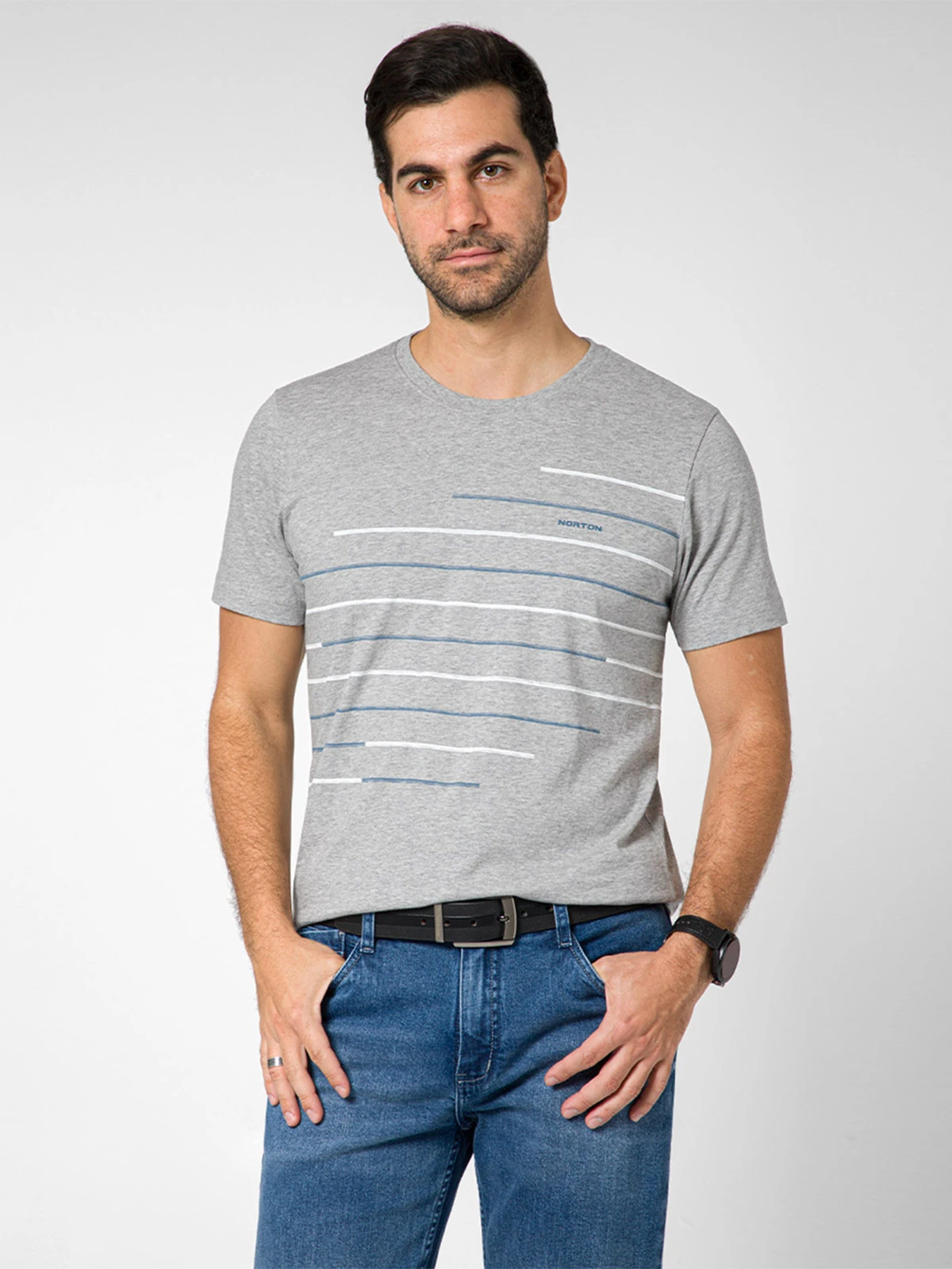 POLO REGULAR FIT MANGA CORTA HOMBRE NORTON JERSEY NHELSON - 1