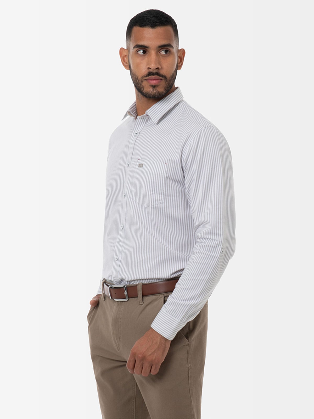 CAMISA REGULAR FIT MANGA LARGA HOMBRE NORTON LISTADA YANKOY - 1