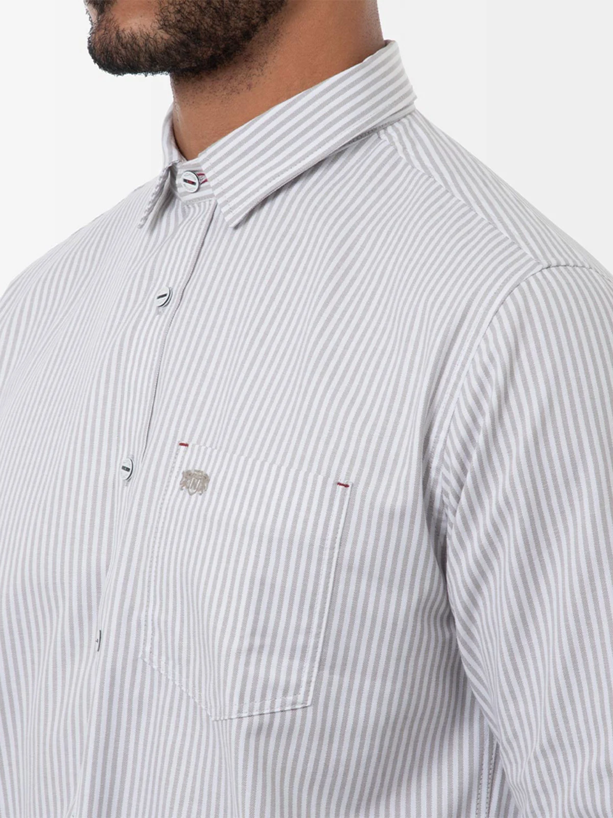 CAMISA REGULAR FIT MANGA LARGA HOMBRE NORTON LISTADA YANKOY - 3