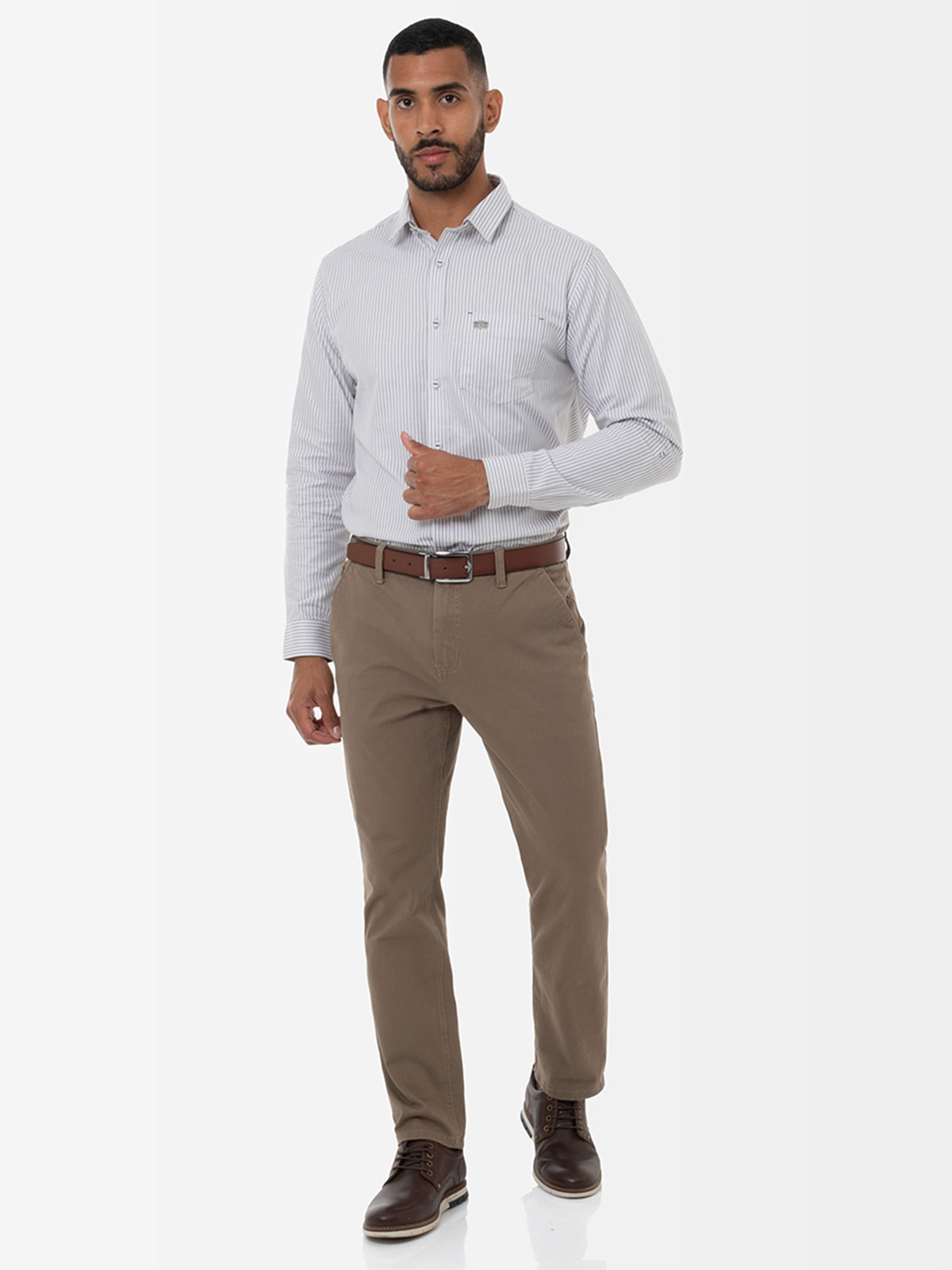 CAMISA REGULAR FIT MANGA LARGA HOMBRE NORTON LISTADA YANKOY - 6