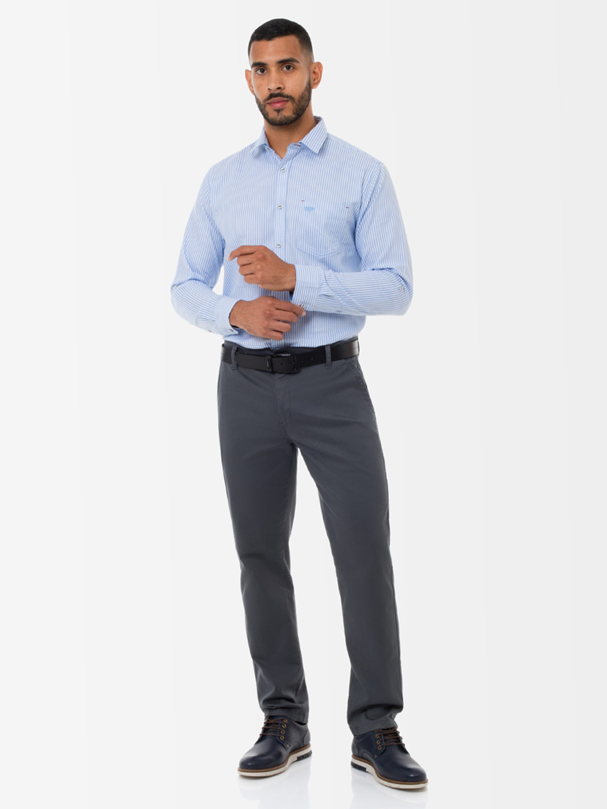 CAMISA REGULAR FIT MANGA LARGA HOMBRE NORTON LISTADA YANKOY - 6