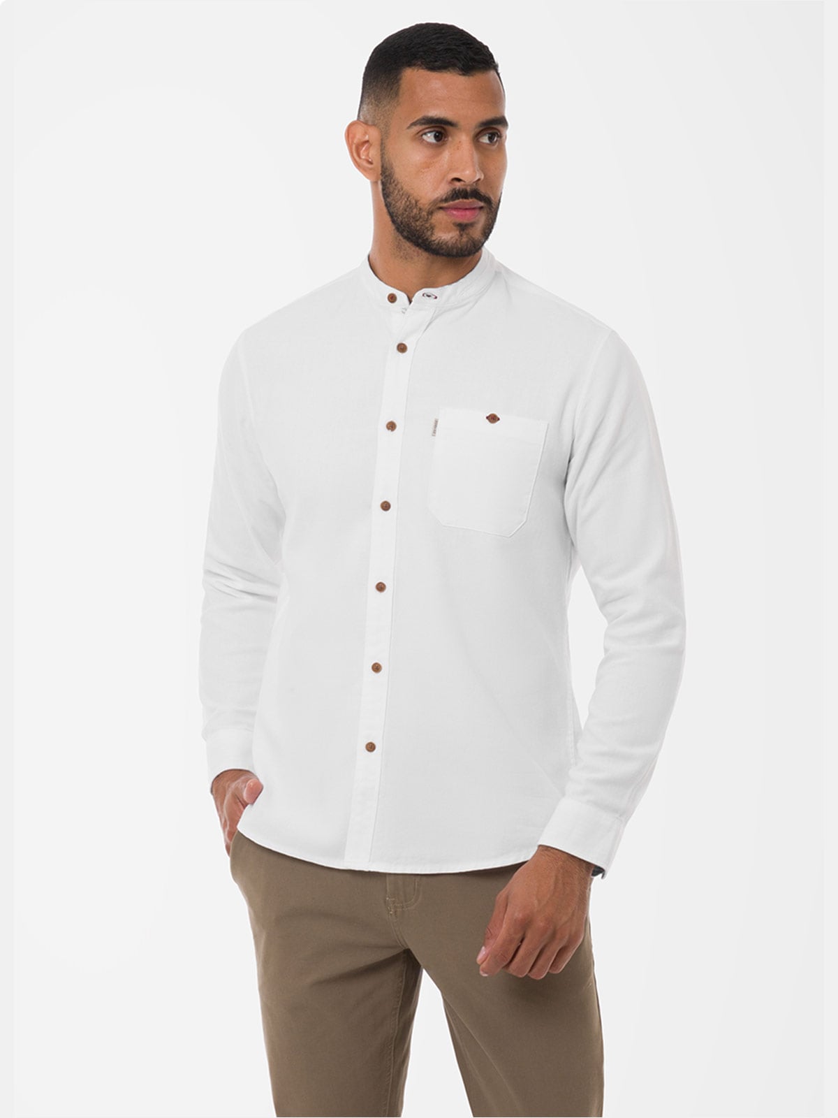 CAMISA REGULAR FIT MANGA LARGA HOMBRE NORTON POPELINA SANJIZ - 1
