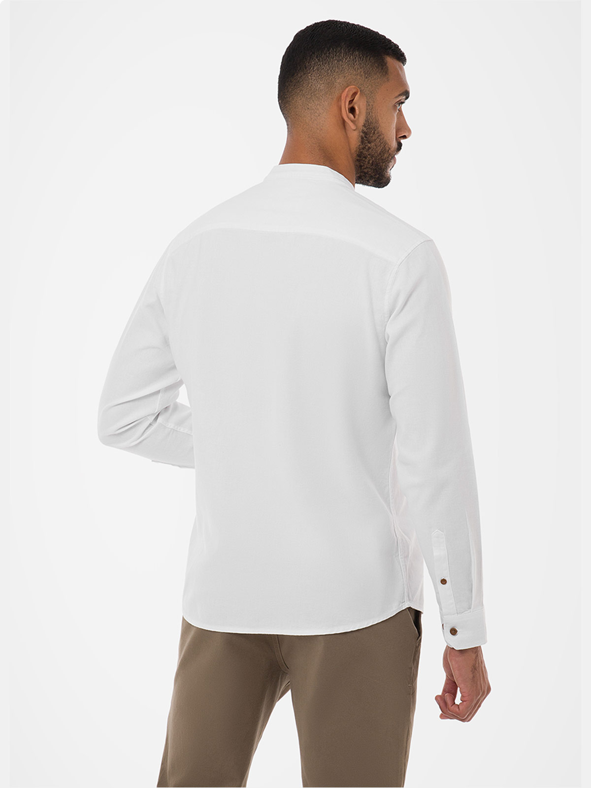 CAMISA REGULAR FIT MANGA LARGA HOMBRE NORTON POPELINA SANJIZ - 2