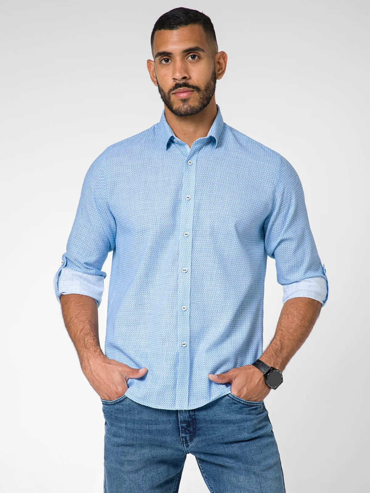 CAMISA REGULAR FIT MANGA LARGA HOMBRE NORTON YEMBERT - 1