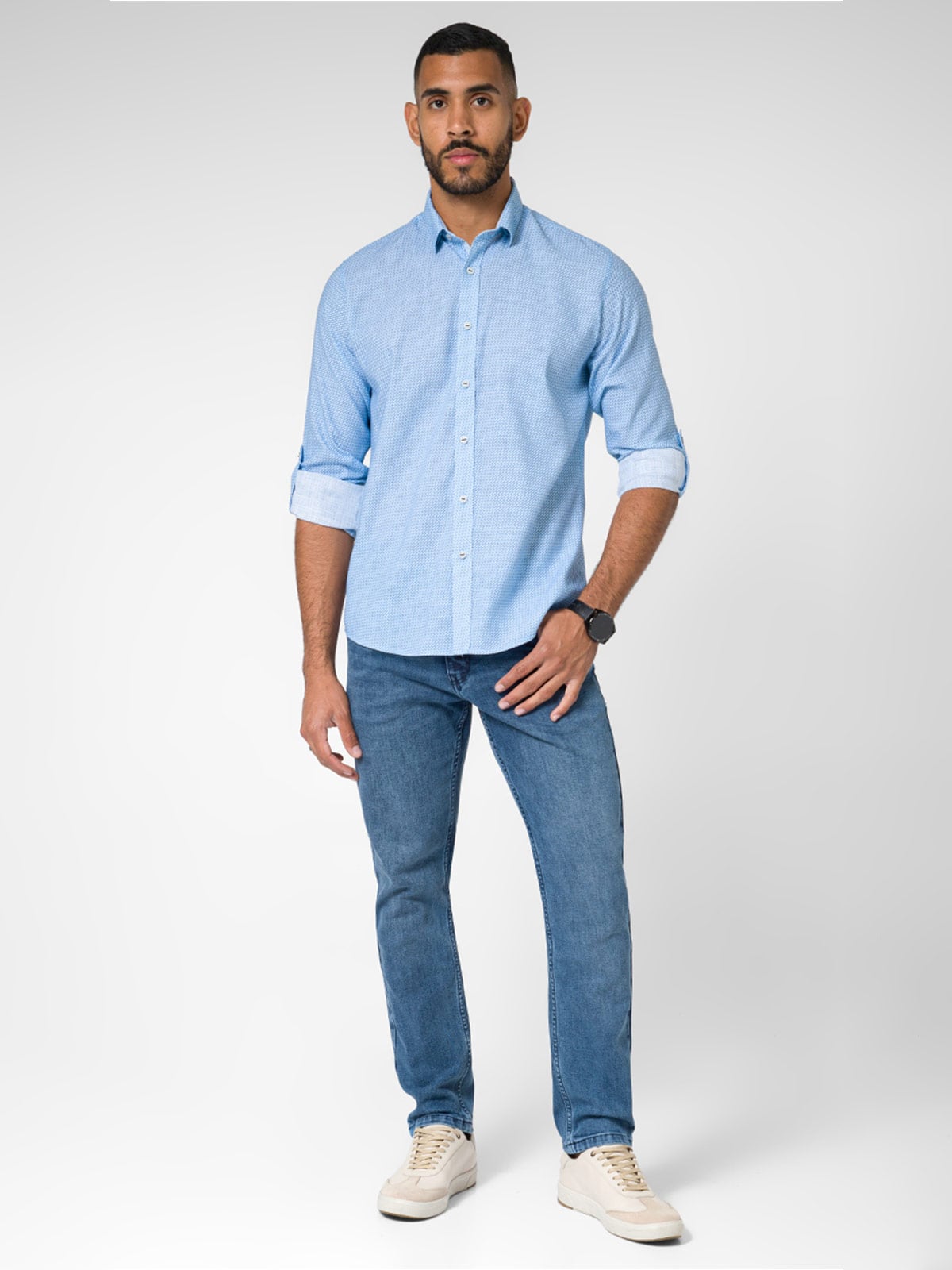 CAMISA REGULAR FIT MANGA LARGA HOMBRE NORTON YEMBERT - 4