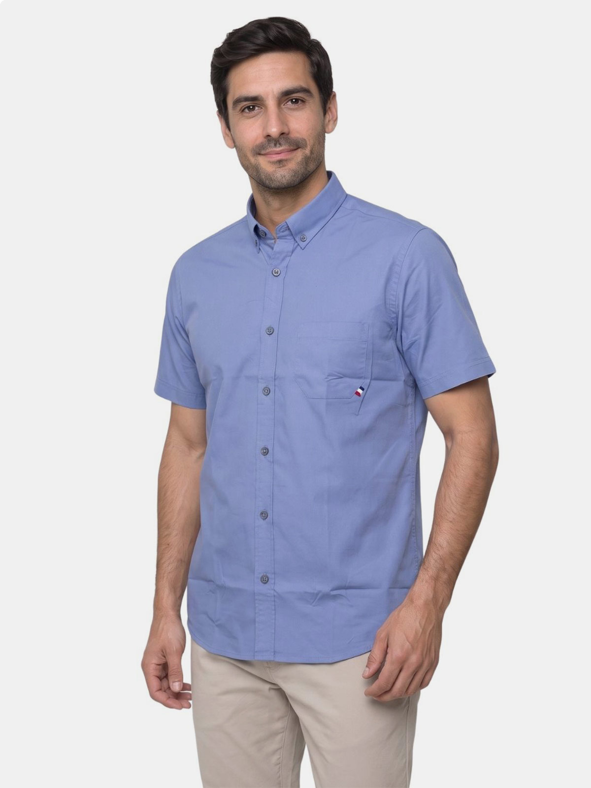 CAMISA ALGODÓN MANGA CORTA HOMBRE PIERRE CARDIN - 1