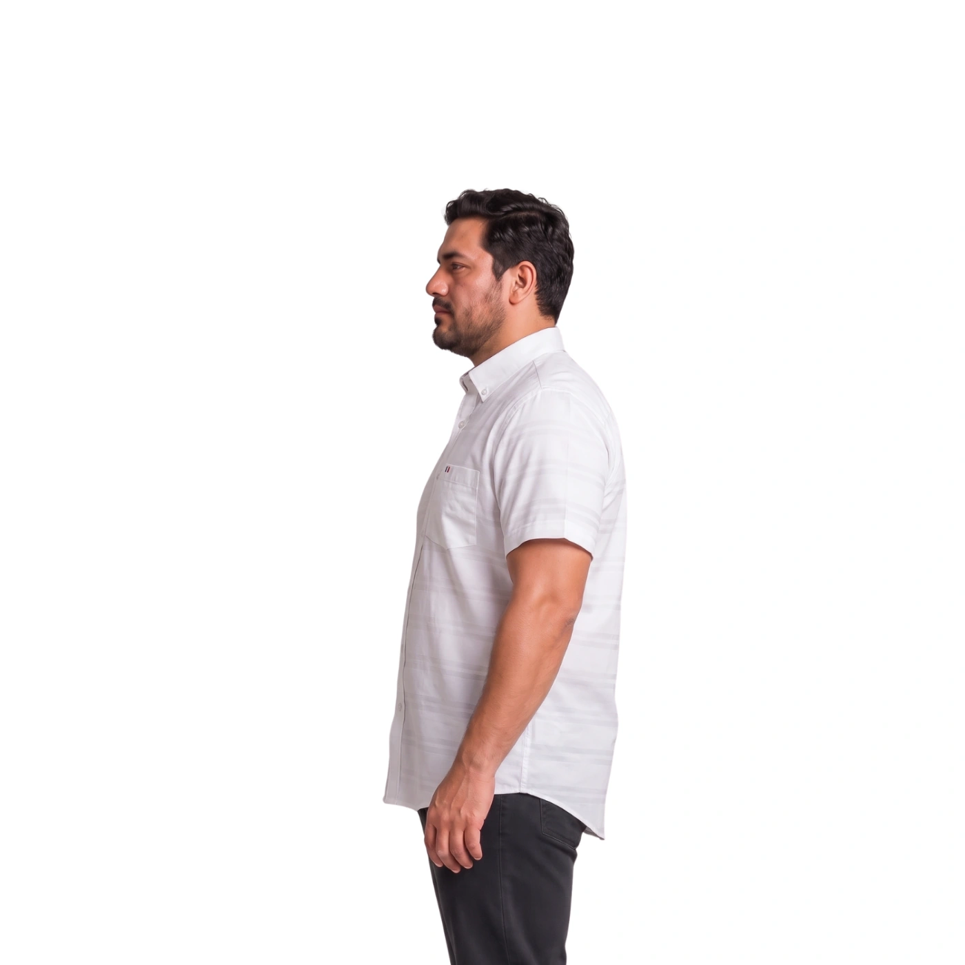 CAMISA MANGA CORTA HOMBRE PIERRE CARDIN TESSUTO ITALY - 3
