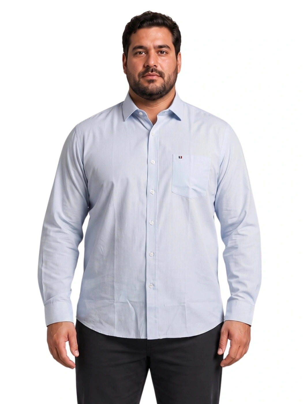 CAMISA MANGA LARGA PIERRE CARDIN CUELLO ITALIANO - 1