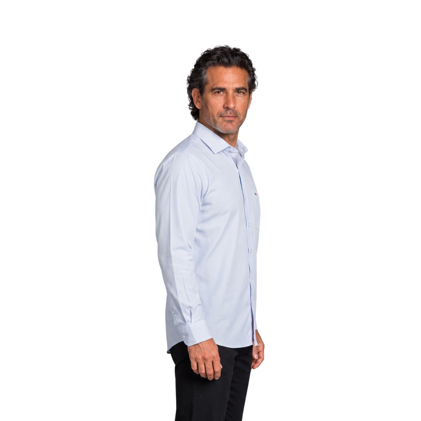 CAMISA MANGA LARGA PIERRE CARDIN CUELLO ITALIANO - 3