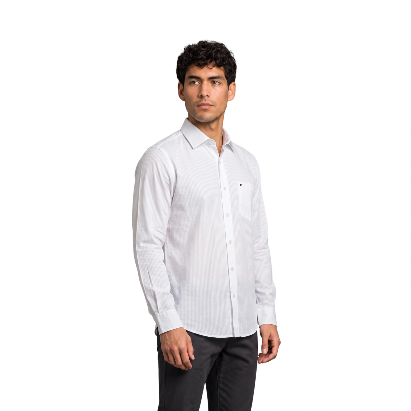 CAMISA MANGA LARGA PIERRE CARDIN CUELLO ITALIANO - 2