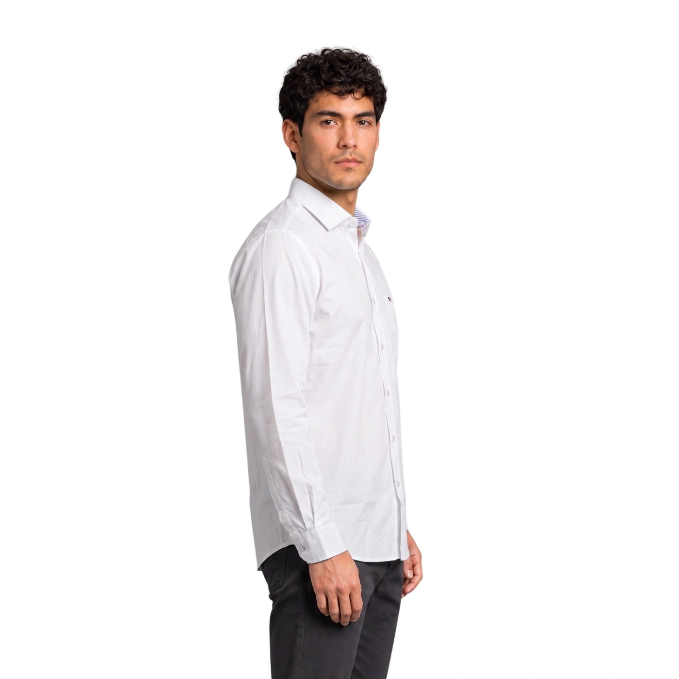 CAMISA MANGA LARGA PIERRE CARDIN CUELLO ITALIANO - 3