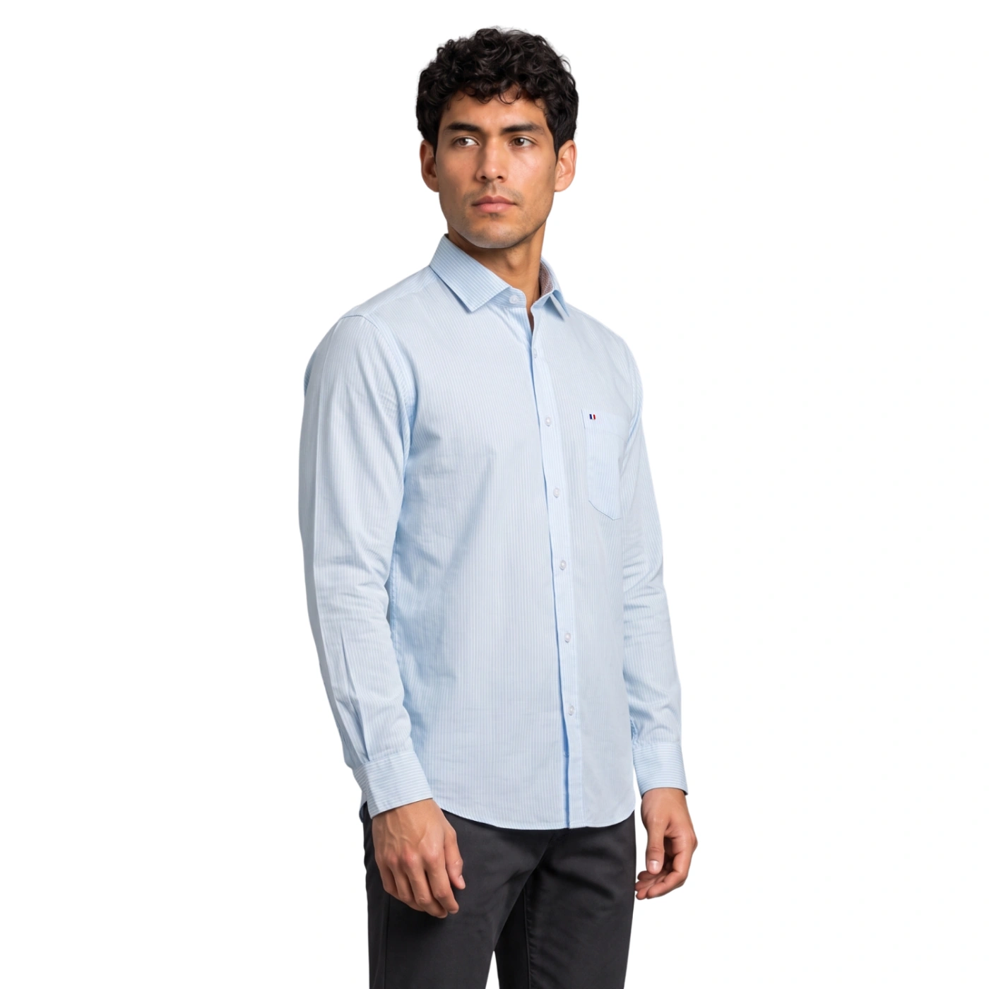 CAMISA MANGA LARGA PIERRE CARDIN CUELLO ITALIANO - 2