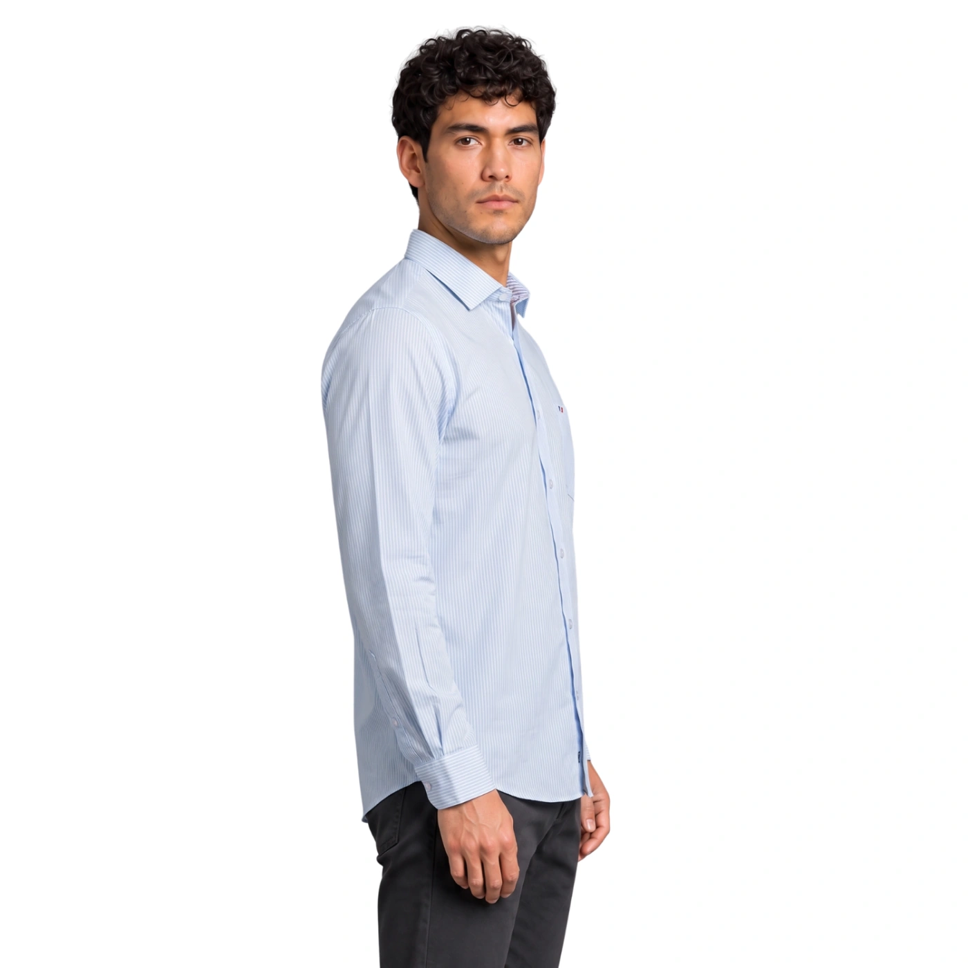 CAMISA MANGA LARGA PIERRE CARDIN CUELLO ITALIANO - 3