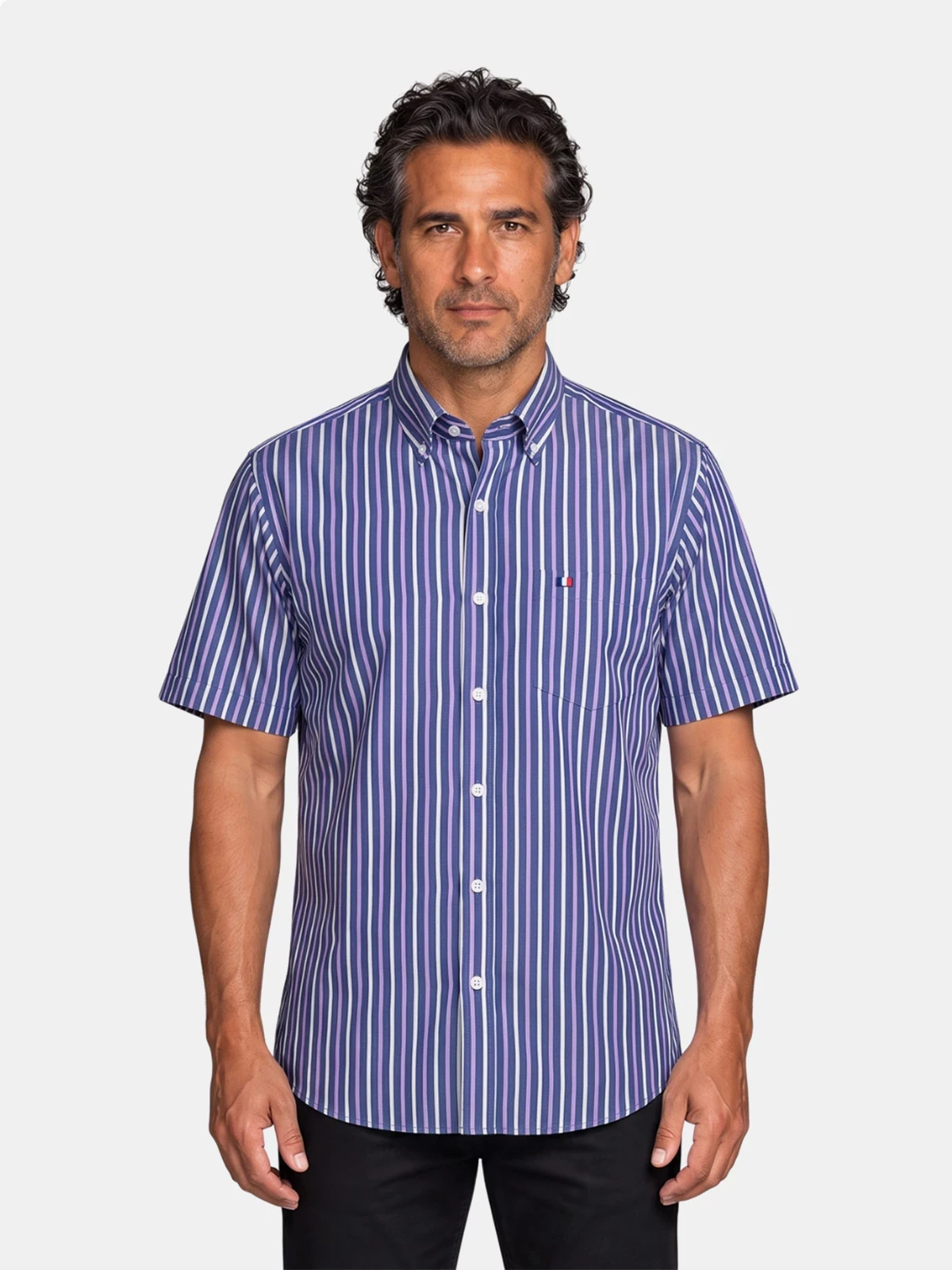 CAMISA MANGA CORTA ALGODÓN HOMBRE PIERRE CARDIN - 1