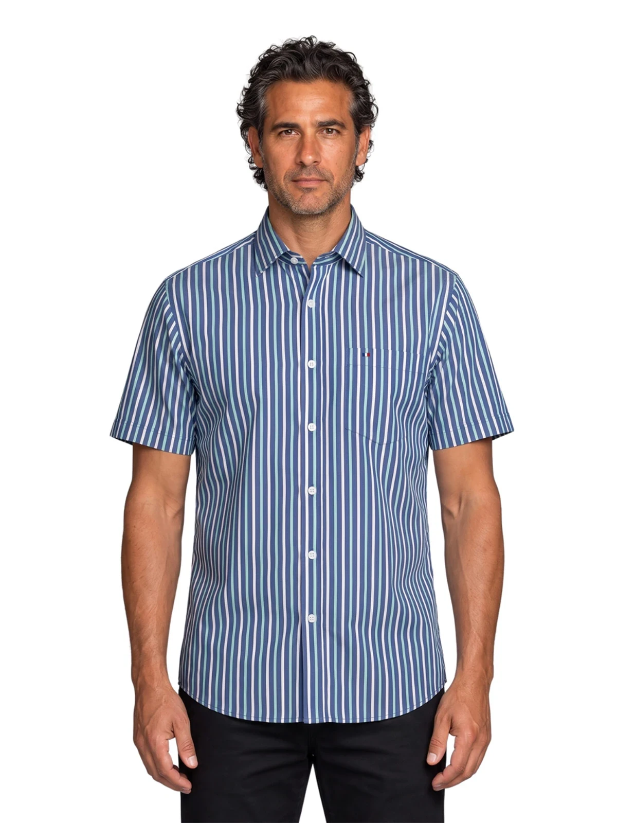 CAMISA MANGA CORTA ALGODÓN HOMBRE PIERRE CARDIN - 1