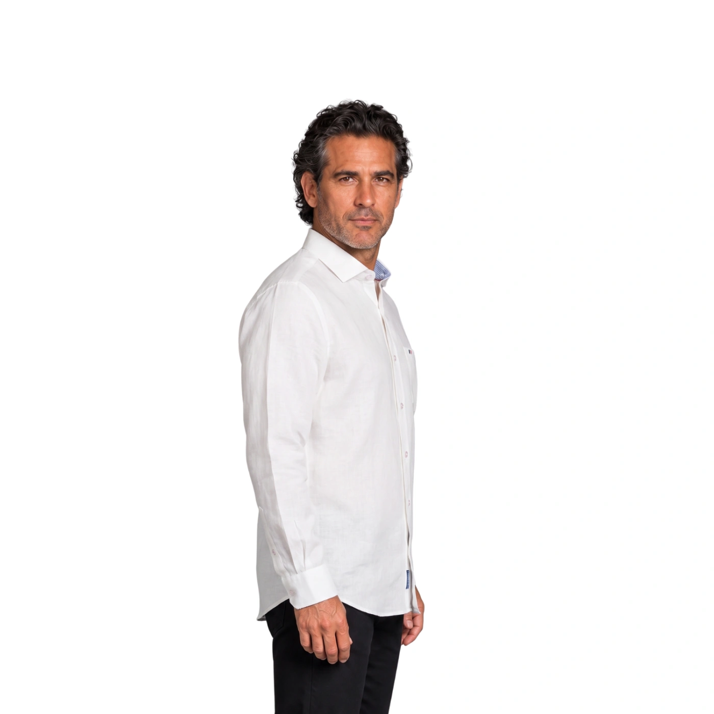 CAMISA MANGA LARGA PIERRE CARDIN CUELLO ITALIANO - 3