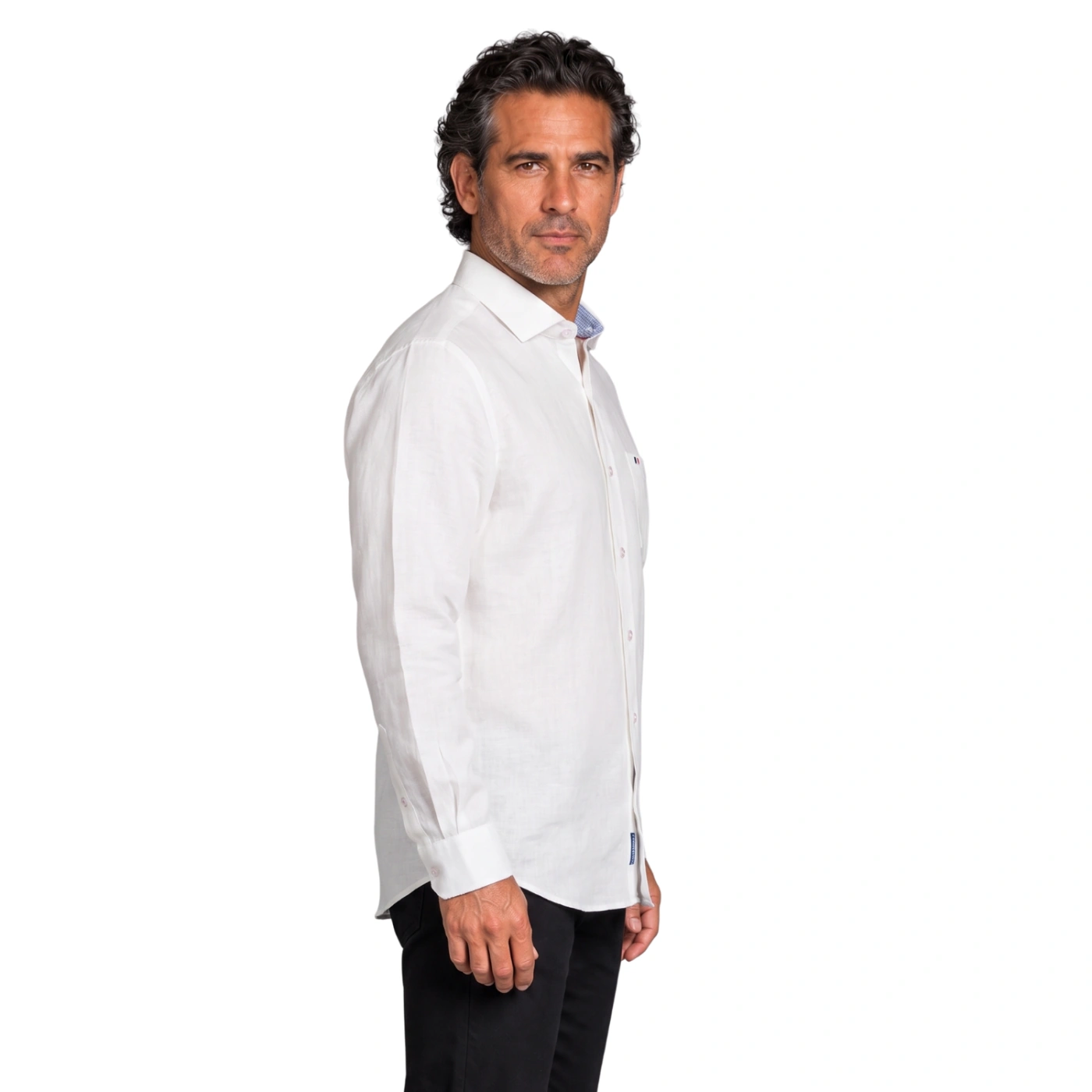CAMISA MANGA LARGA PIERRE CARDIN CUELLO ITALIANO - 2