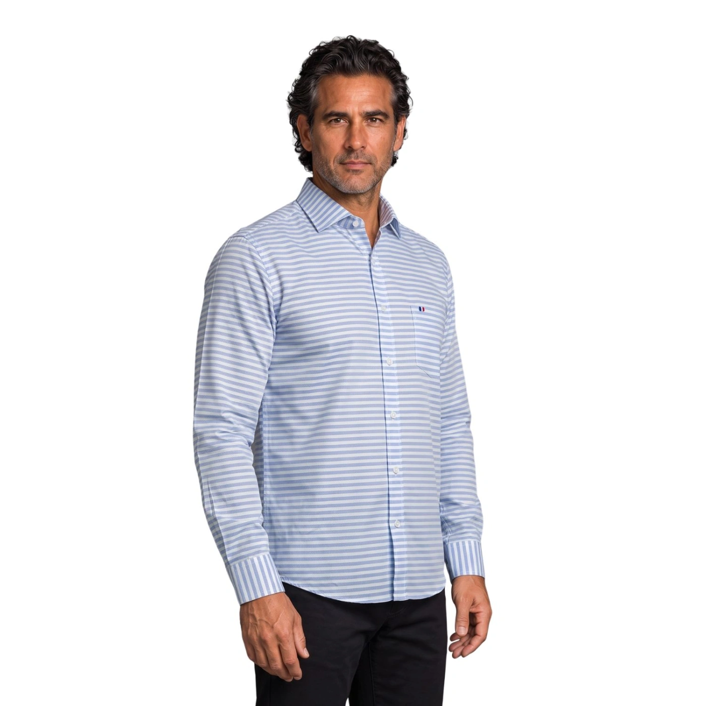 CAMISA MANGA LARGA PIERRE CARDIN CUELLO ITALIANO - 2