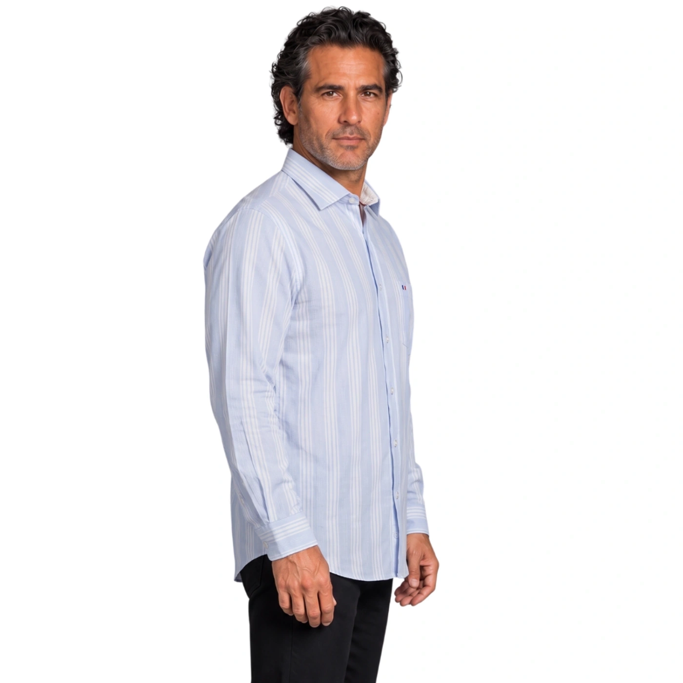 CAMISA MANGA LARGA PIERRE CARDIN CUELLO ITALIANO - 3