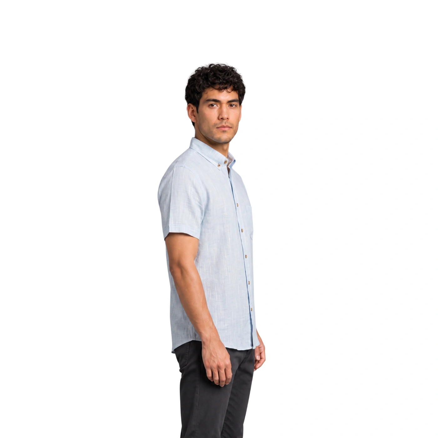 CAMISA MANGA CORTA LINO HOMBRE PIERRE CARDIN - 3