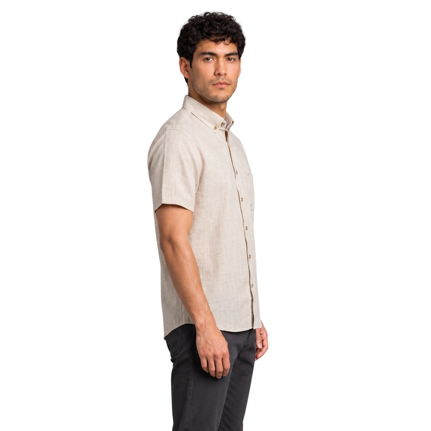 CAMISA MANGA CORTA LINO HOMBRE PIERRE CARDIN - 3