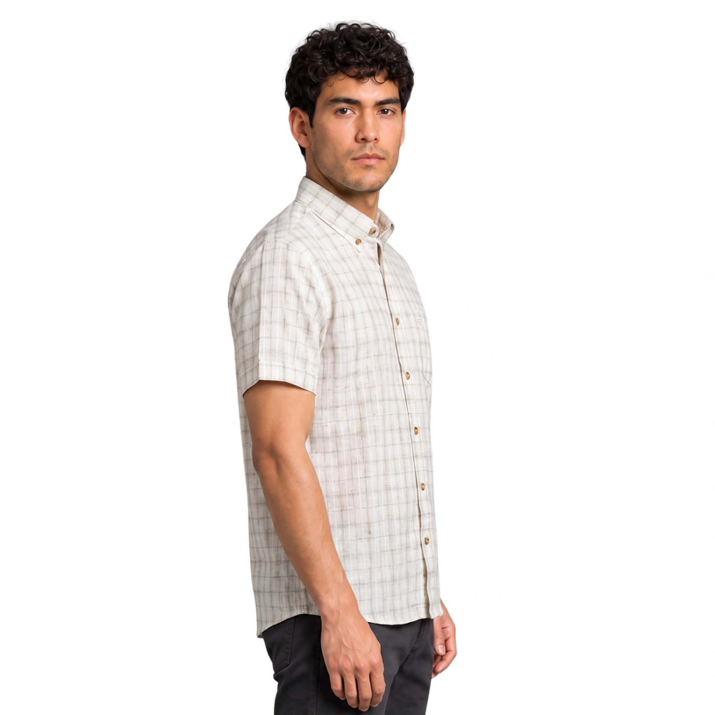 CAMISA MANGA CORTA LINO HOMBRE PIERRE CARDIN - 3