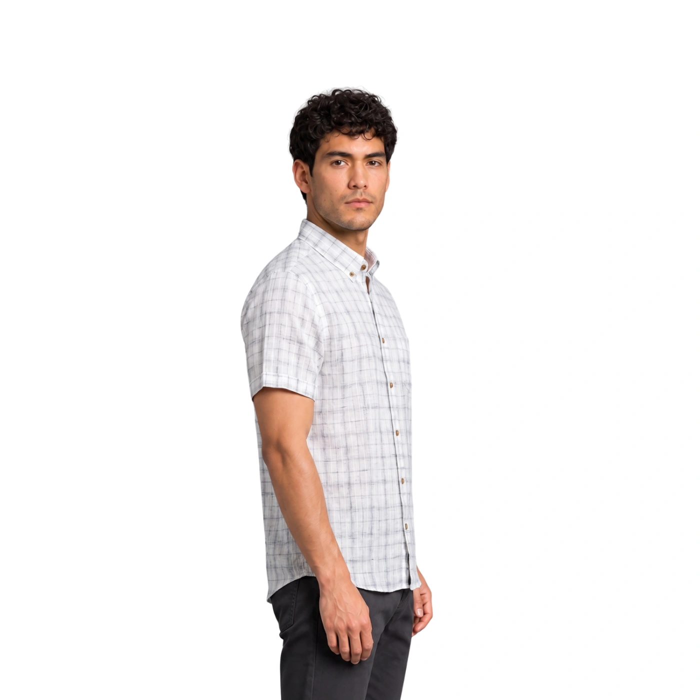 CAMISA MANGA CORTA LINO HOMBRE PIERRE CARDIN - 3