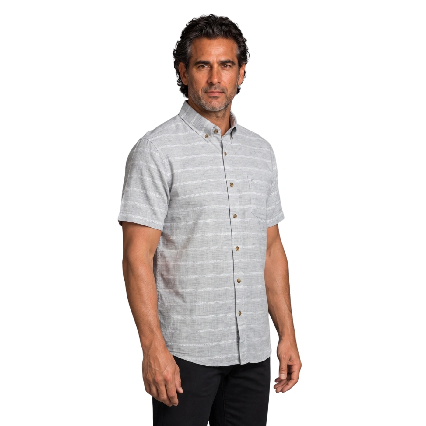 CAMISA MANGA CORTA LINO HOMBRE PIERRE CARDIN - 2