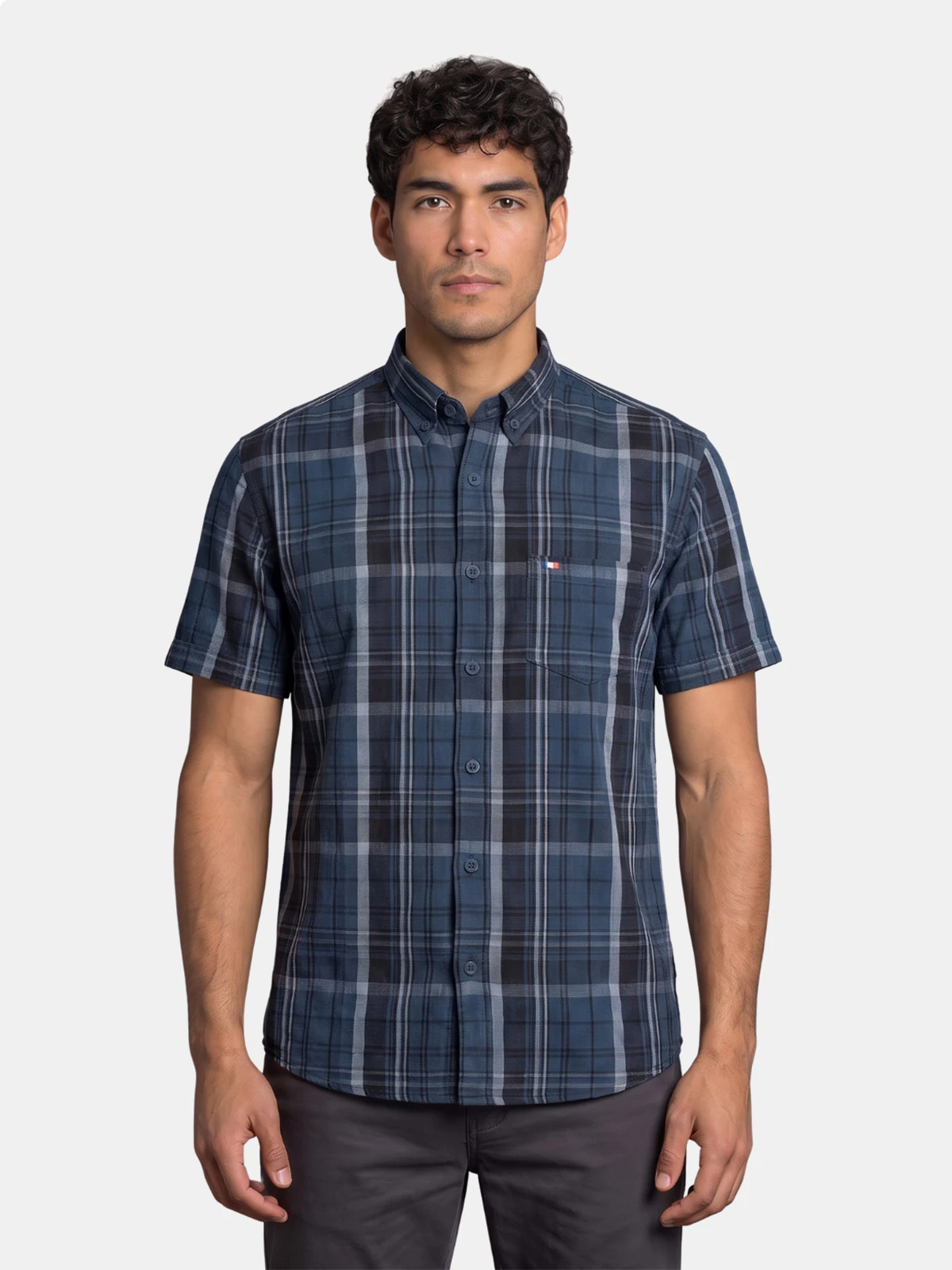 CAMISA MANGA CORTA ALGODÓN HOMBRE PIERRE CARDIN - 1