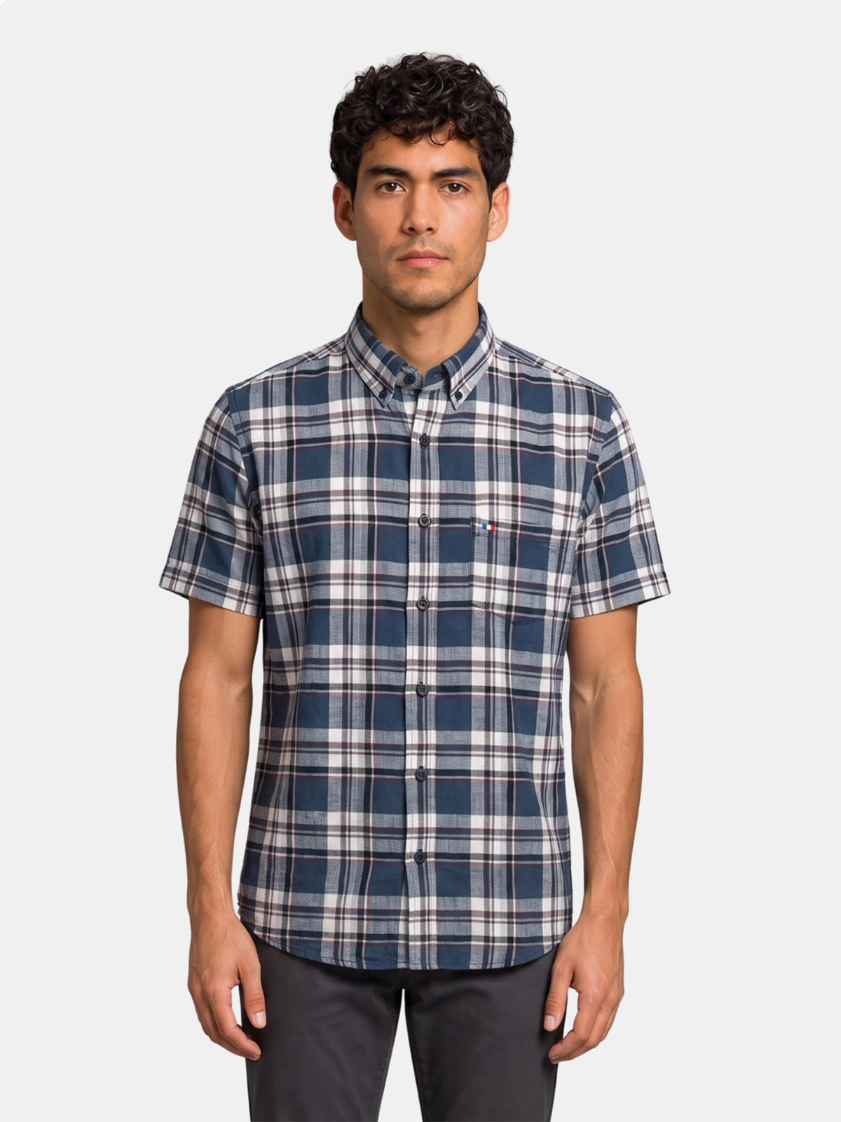 CAMISA MANGA CORTA ALGODÓN HOMBRE PIERRE CARDIN - 1