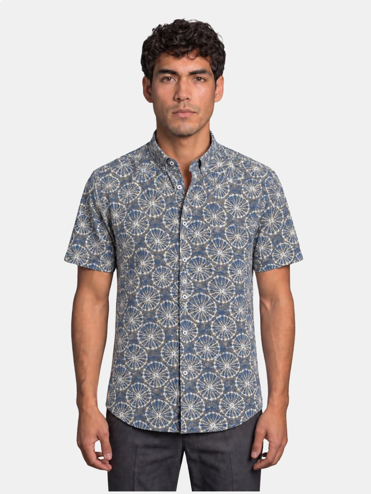 CAMISA MANGA CORTA ALGODÓN HOMBRE PIERRE CARDIN - 1