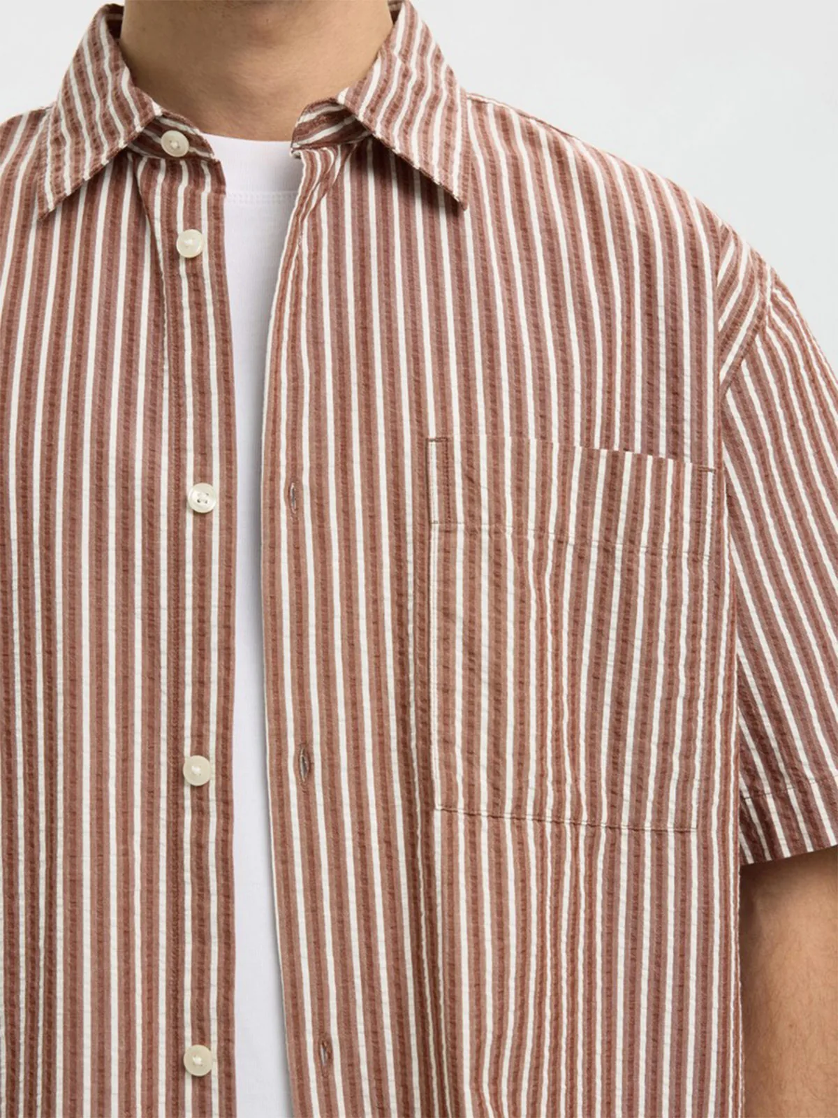 CAMISA MANGA CORTA ALGODÓN HOMBRE SELECTED - 3