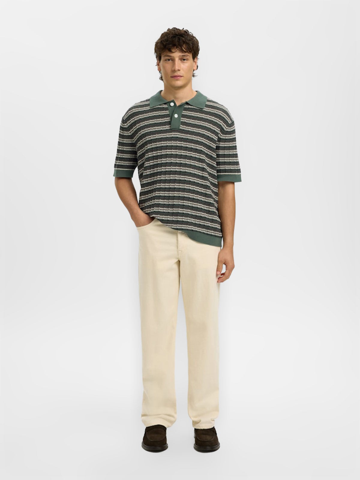 POLO MANGA CORTA ALGODÓN HOMBRE SELECTED - 4